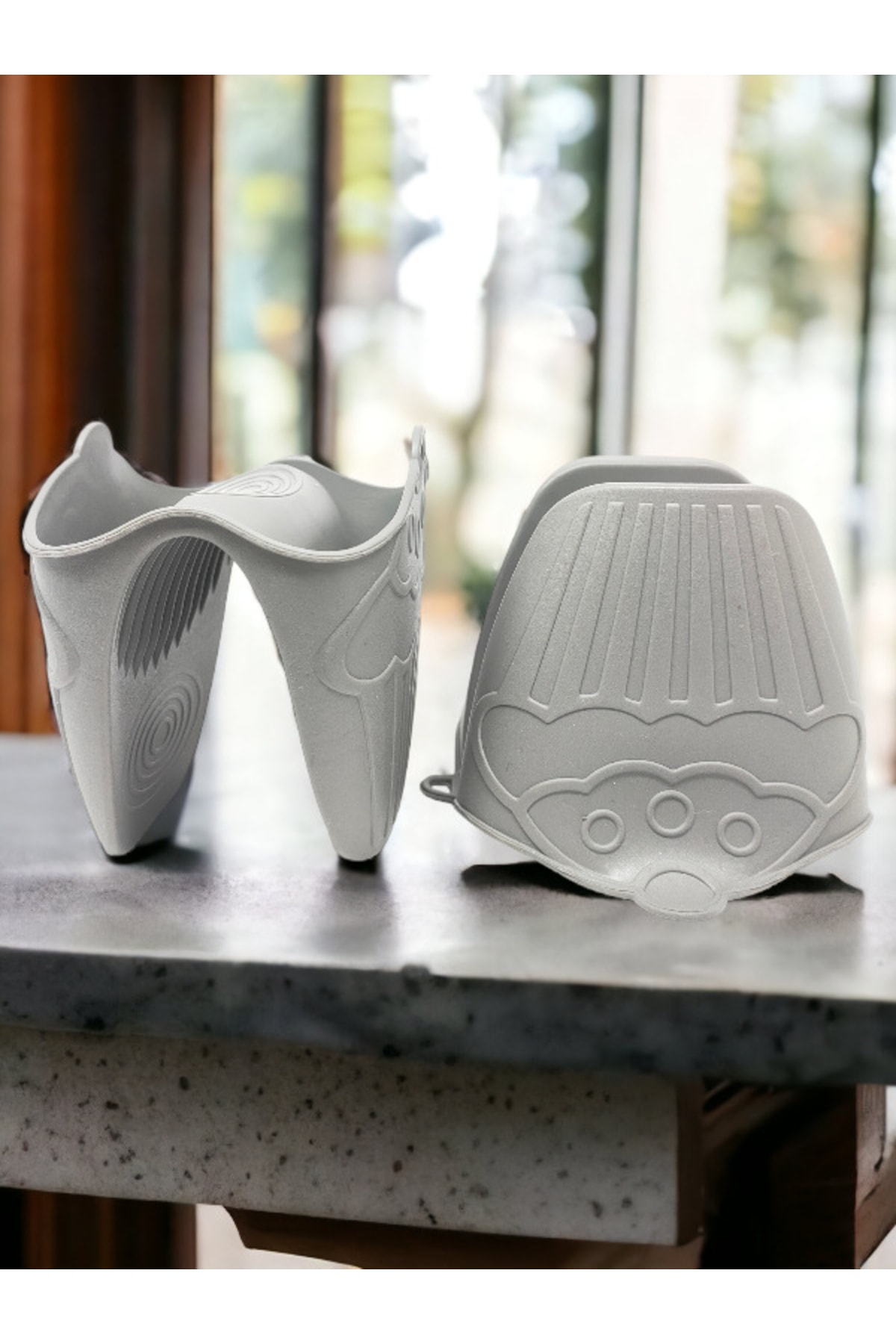 Dükkanönü Titiz Silikon Fırın Eldiveni Isı Yalıtımlı Kaymaz Mikrodalga, Fırın, Tencere, Tepsi..