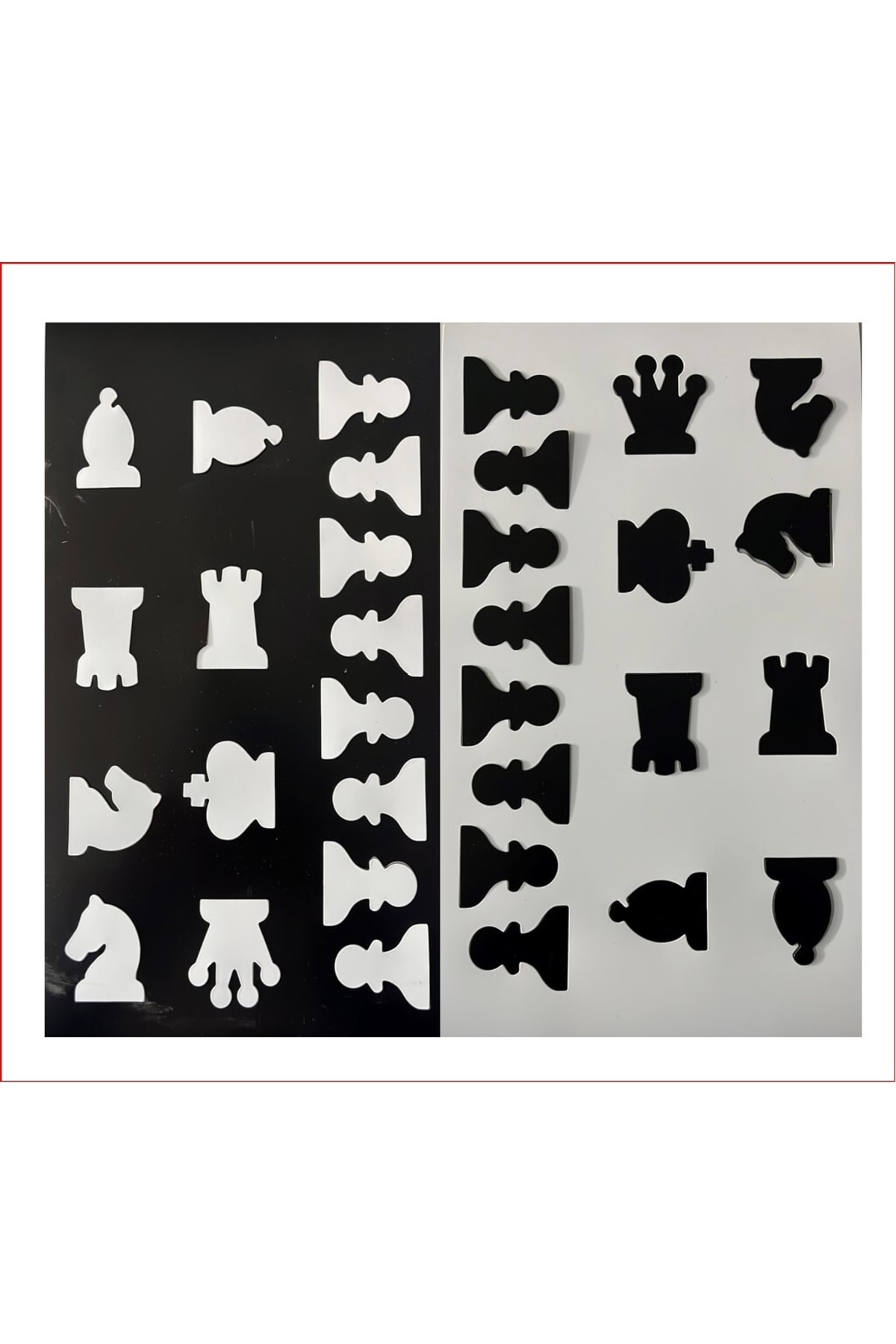 Hdg Mıknatıslı Satranç Taşı Manyetik Satranç Eğitim Tahtası Taşları 32 Adet (16 BEYAZ - 16 SİYAH)