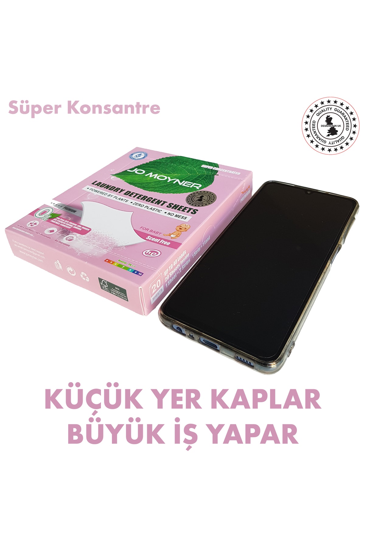 Jo Moyner Bebek Çamaşır Deterjanı Doğal Organik Yaprak Deterjan Kokusuz 40 Kullanım fotoğrafı 3 (önizleme)