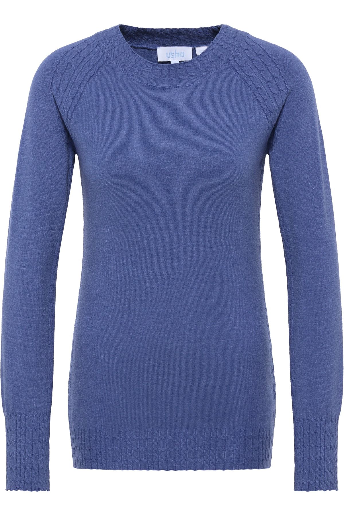 USHA Pullover Dunkelblau Regular Fit Fast ausverkauft