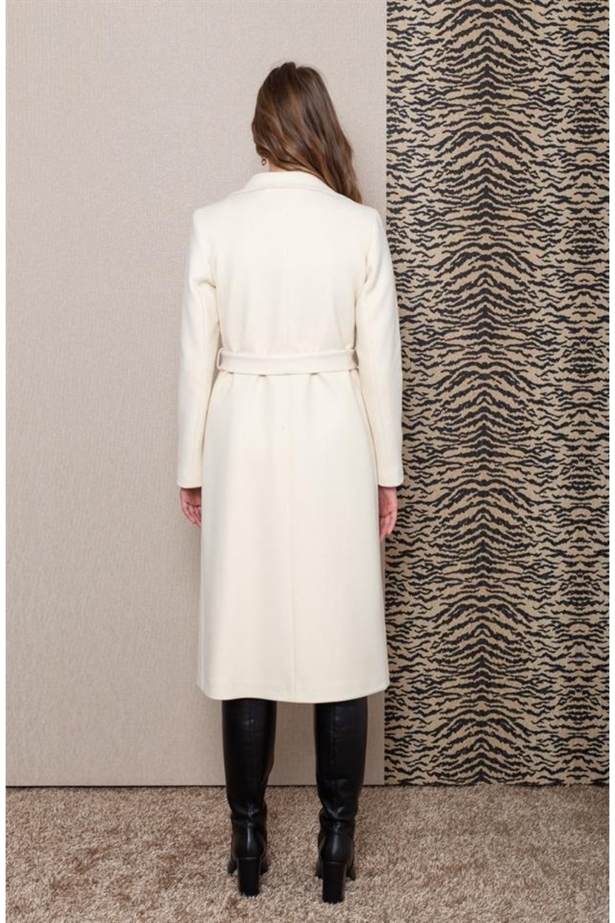 Fencer melton wool sale maxi coat kenneth cole