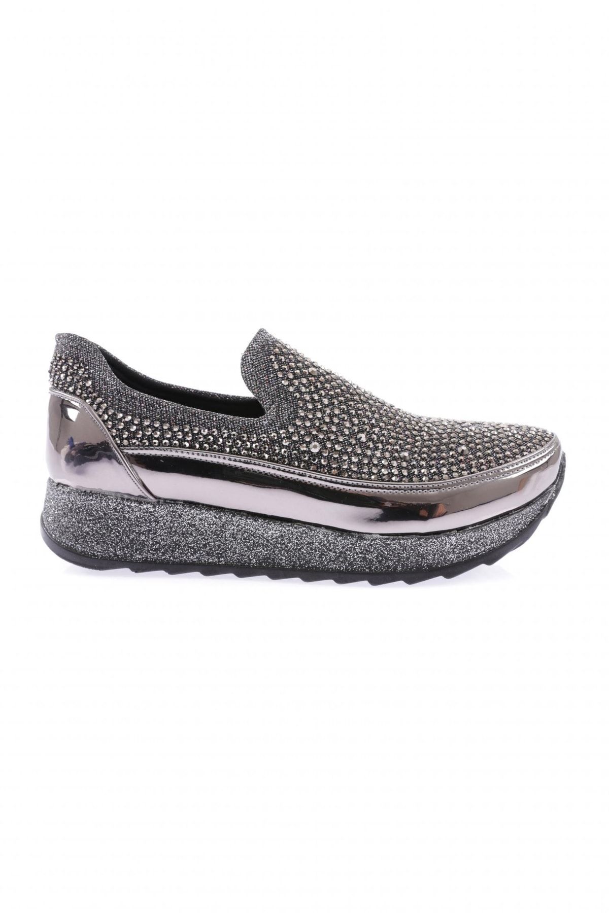 Crystal studded slip on hot sale sneakers
