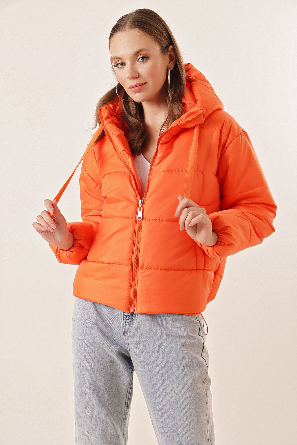 Pattaya Winterjacke Orange Puffer
