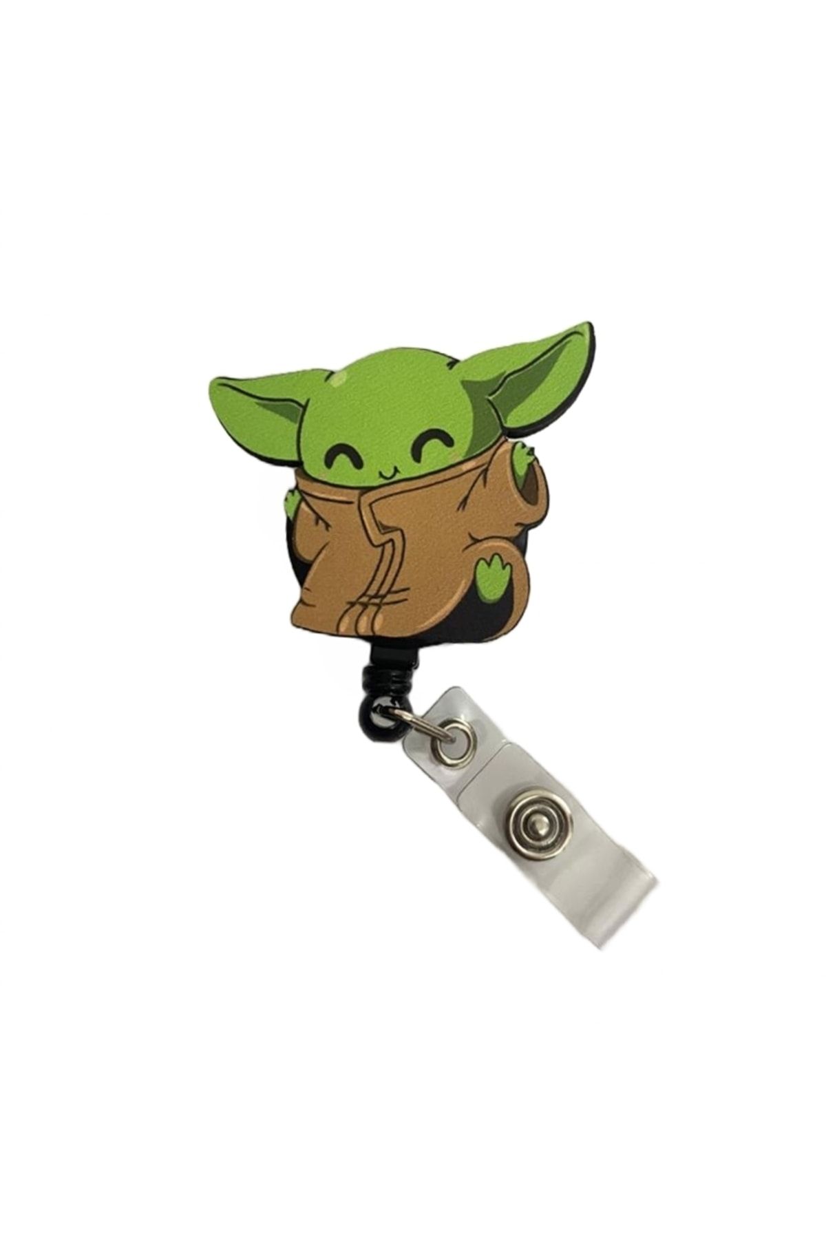 Hanata Aksesuar Cute Baby Yoda Yoyo ID Badge Yoyo Card Holder - Trendyol