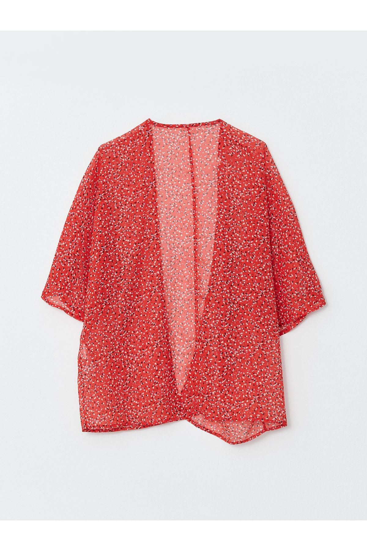 Şal Yaka Desenli Kadın Kimono