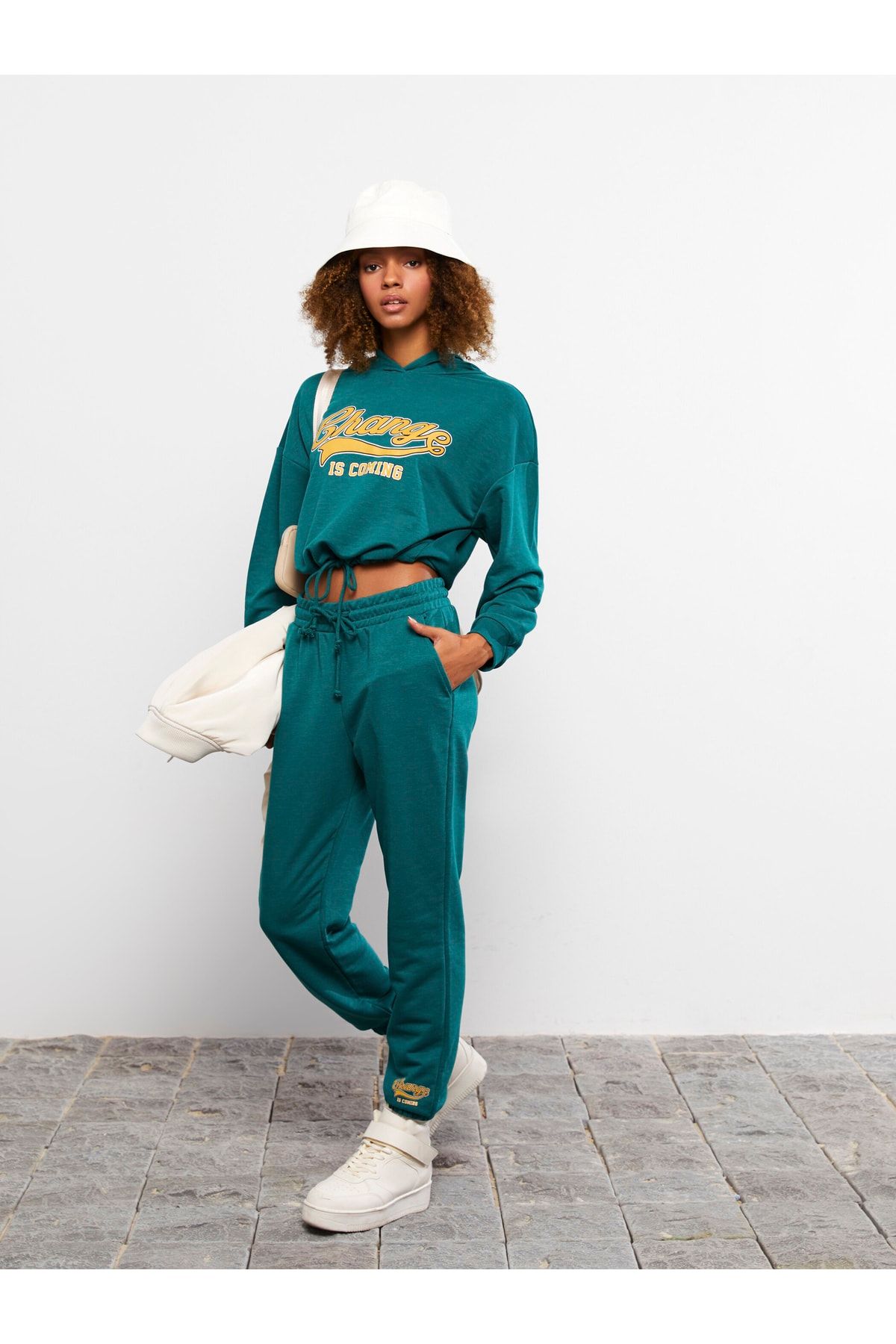 LC Waikiki-Γυναικείο Jogger Sweatpants - Ελαστική μέση και στάμπα 5