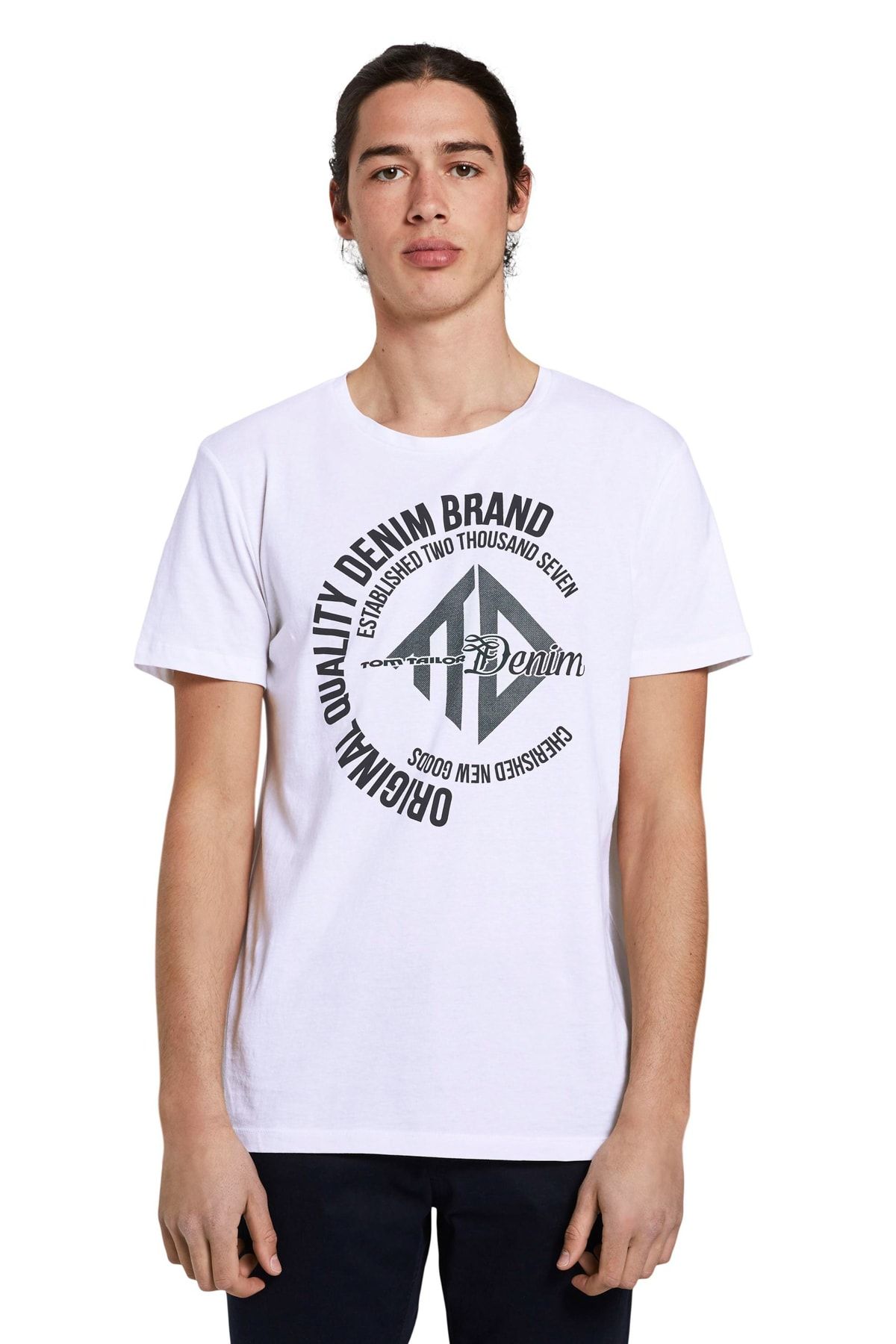 Tom Tailor Denim White Men\'s T-Shirt - Trendyol | T-Shirts