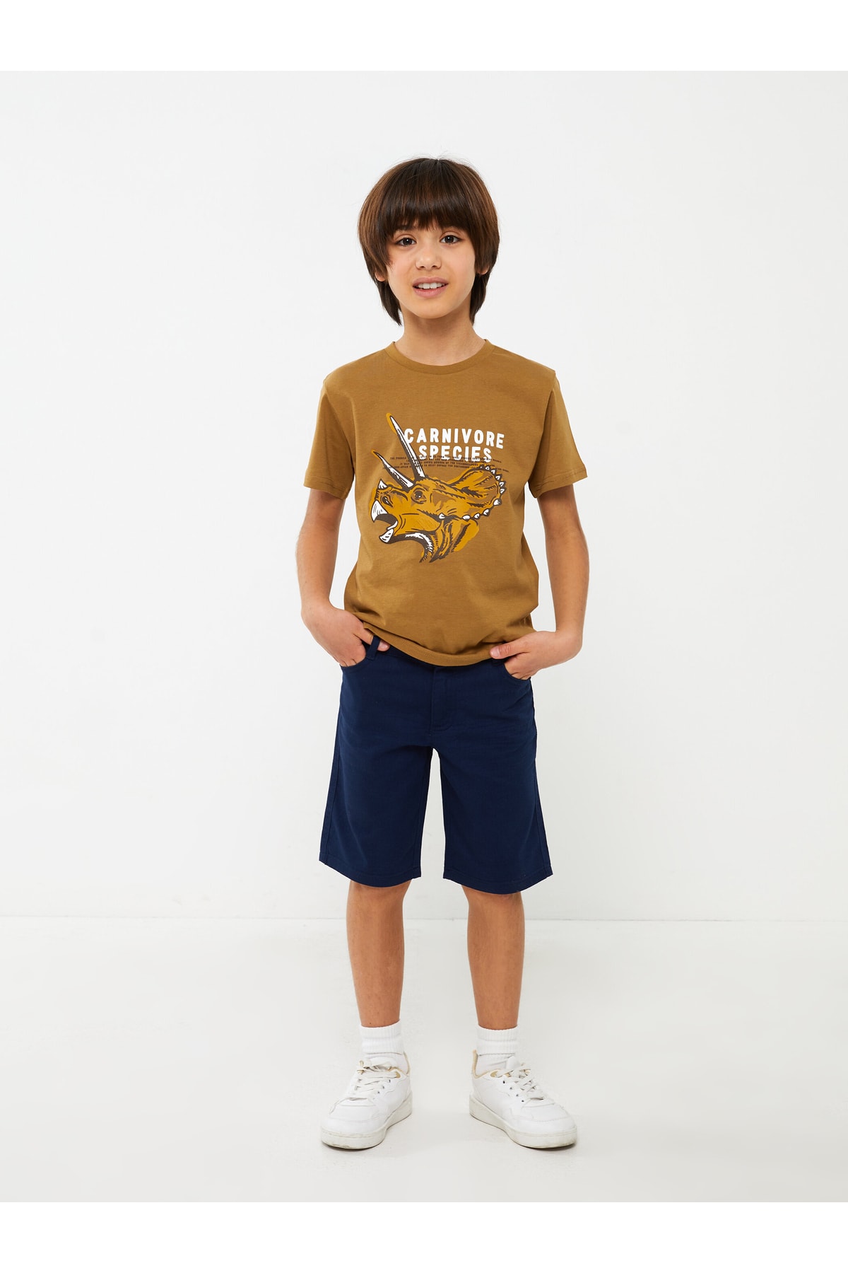 شورت و شلوارک پسرانه آبی سرمه ای ال سی وایکیکیLC Waikiki | S3AP51Z4 - R4L اورجینال - تصویر 2