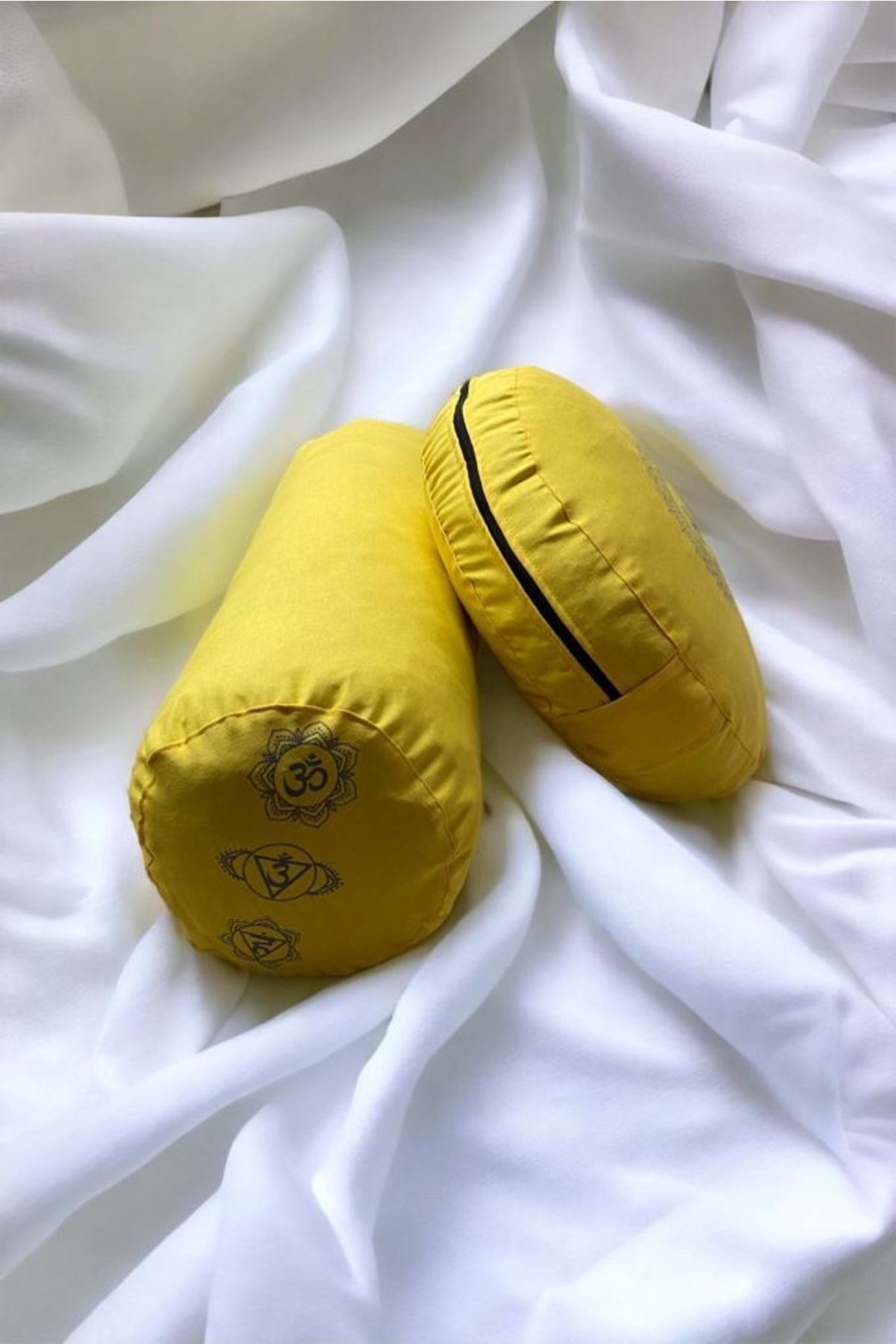 مت یوگا زرد کوسن مدیتیشن و Bolster سریال ویژه فصل جدید طرح دار REMEGE