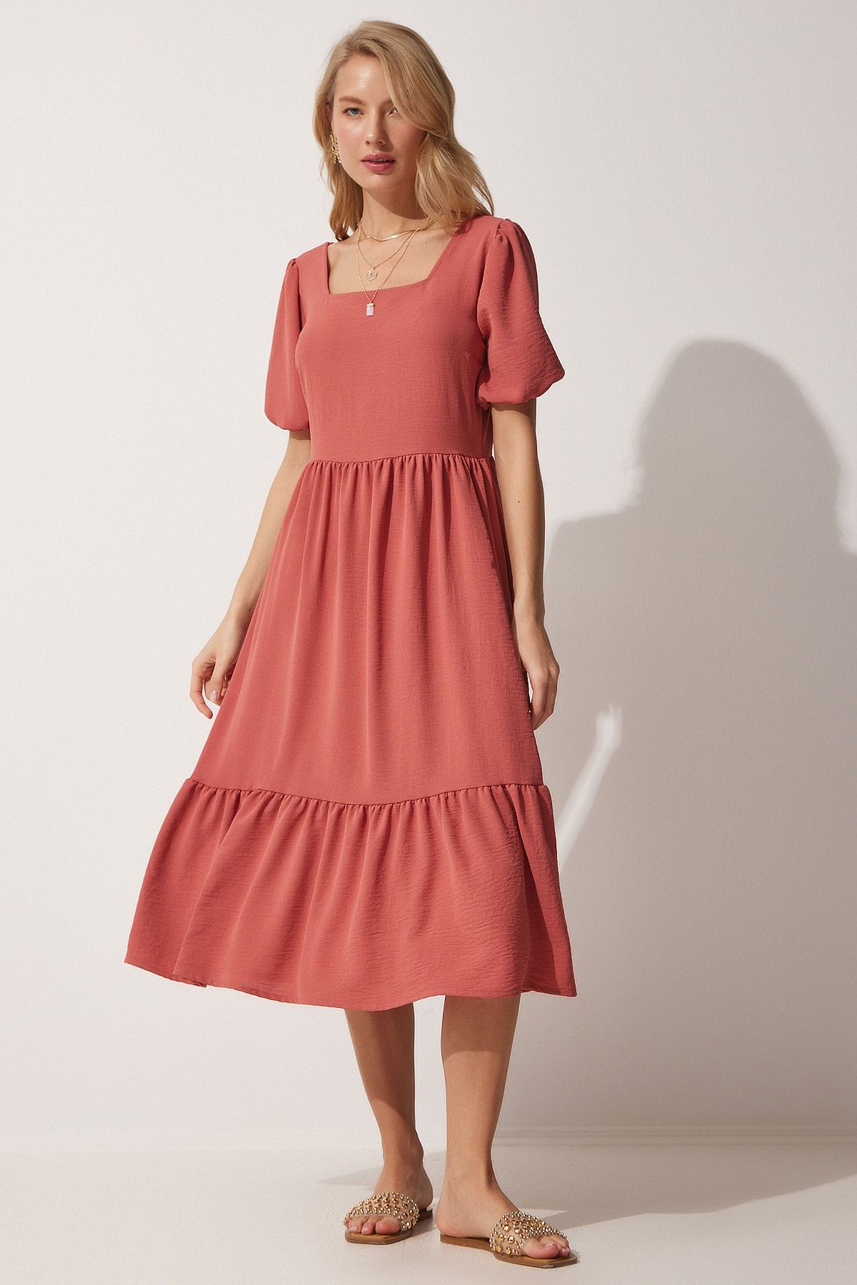 Dusty rose summer dress outlet