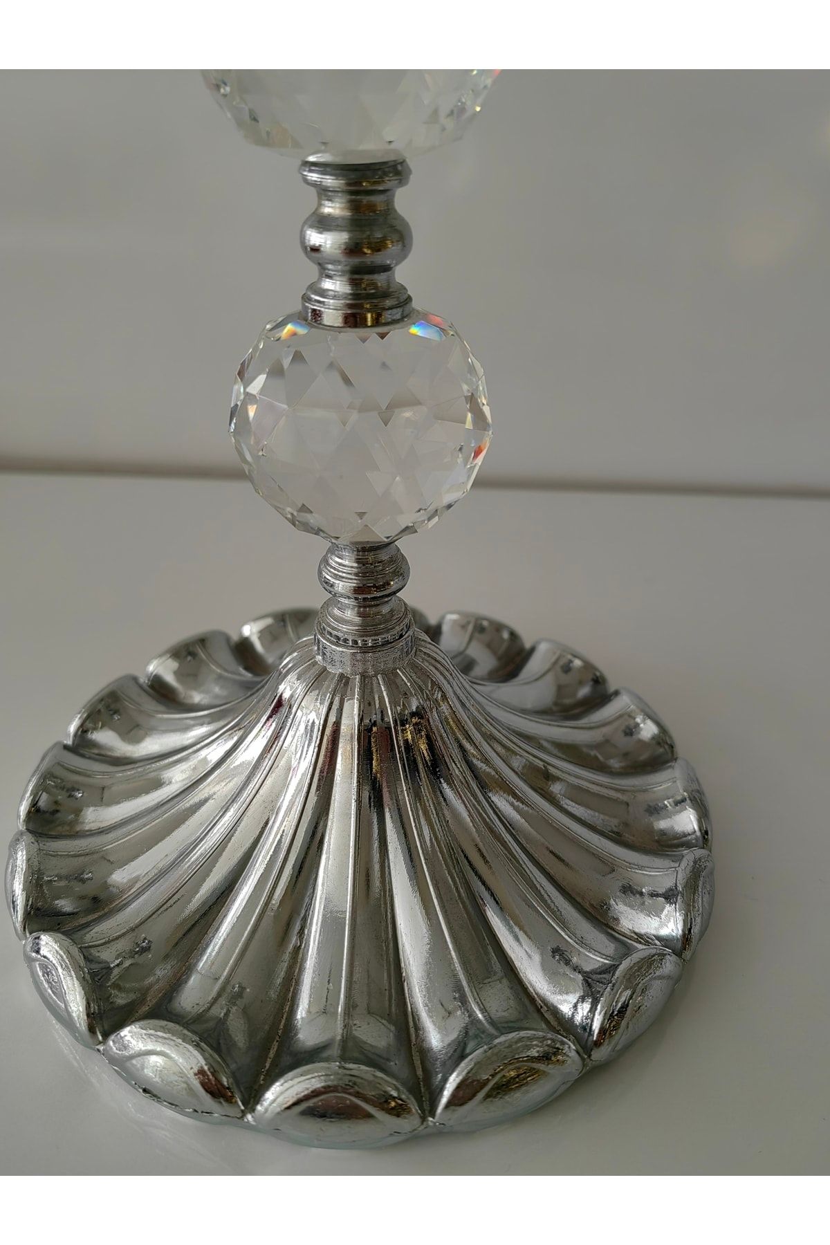 Glass and silver candle holders online