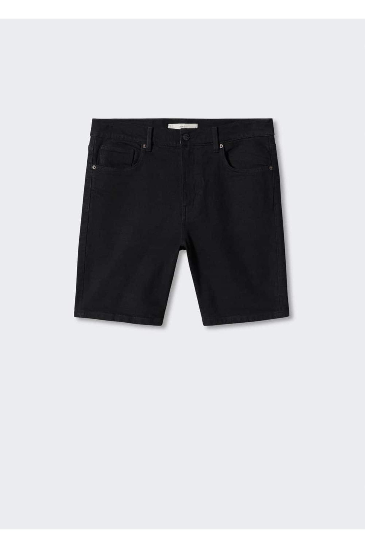 MANGO Man-Džínové bermudy Regular Fit 3