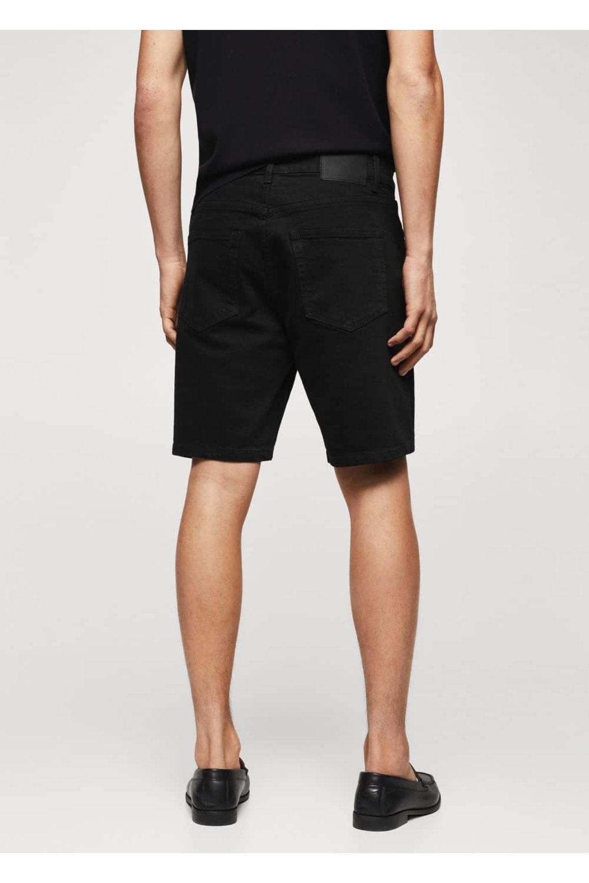 MANGO Man-Džínové bermudy Regular Fit 4