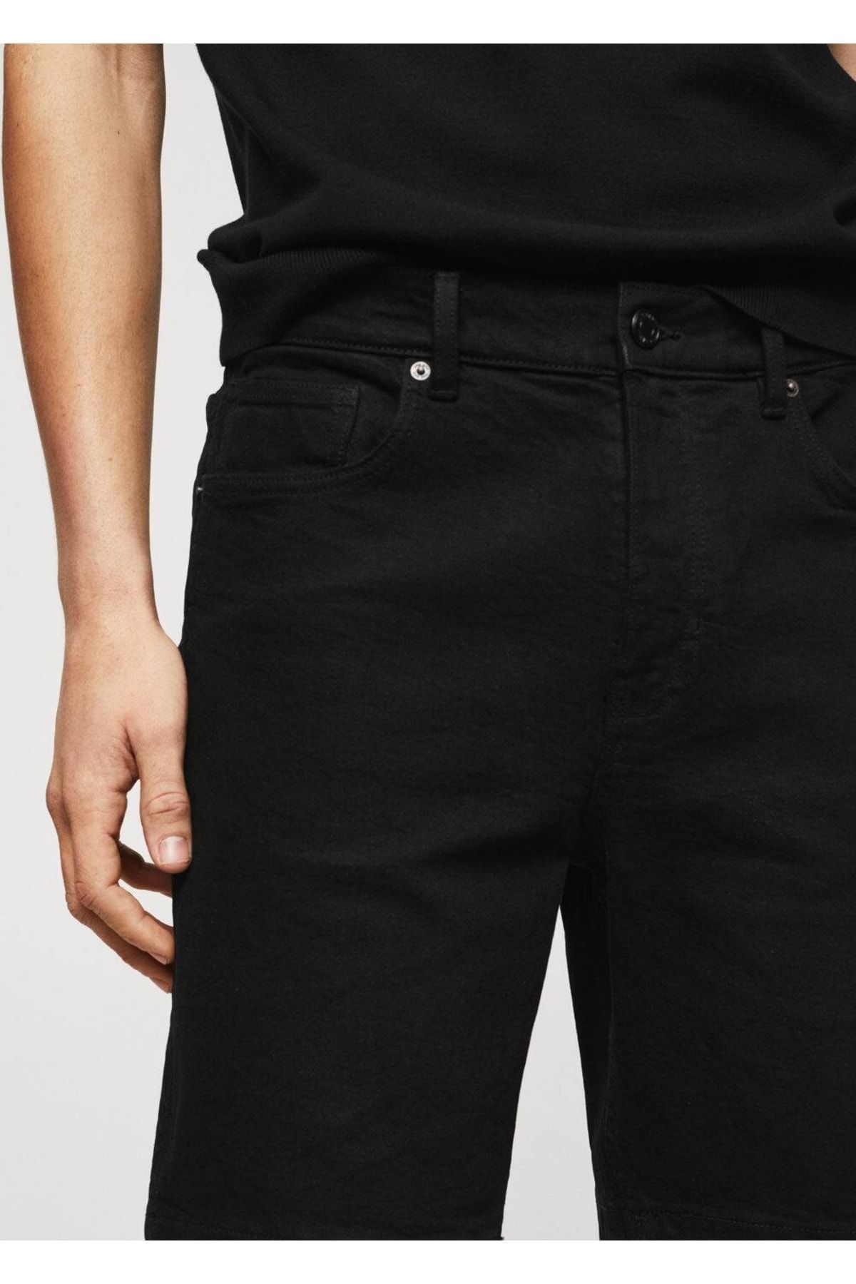 MANGO Man-Džínové bermudy Regular Fit 7
