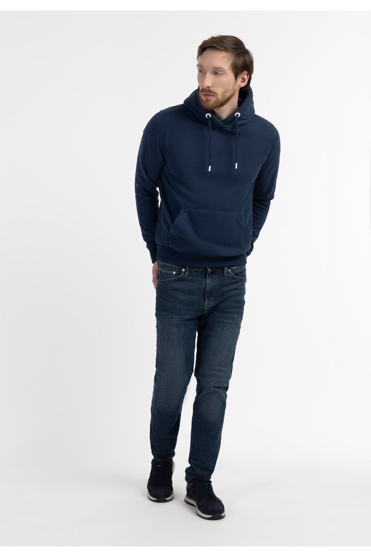Dreimaster Sweatshirt Blau Regular Fit Fast ausverkauft