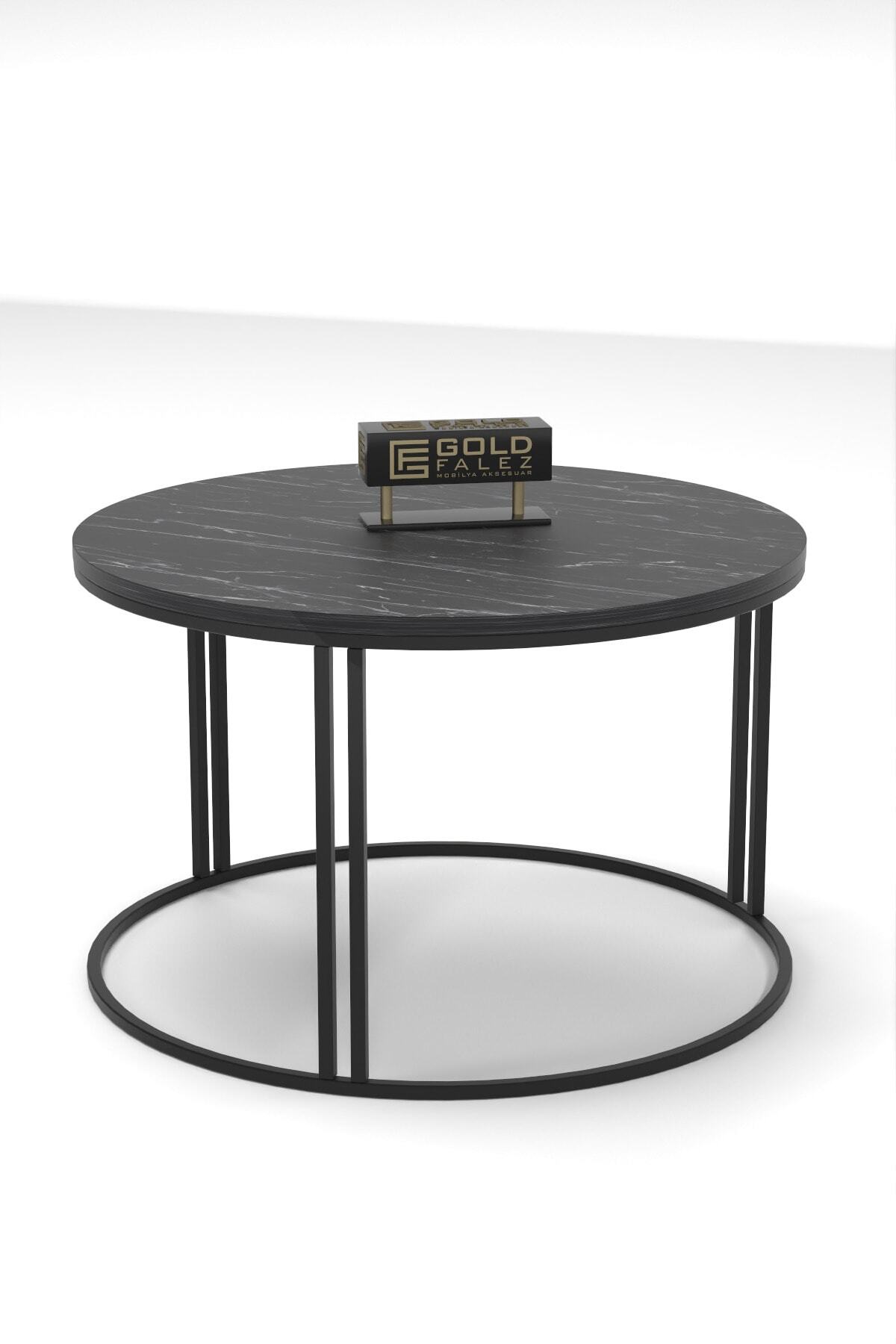 GOLDFALEZ-Luxury Round Coffee Table Bendir Collection | Special Edition | 70cm Modern Design 5