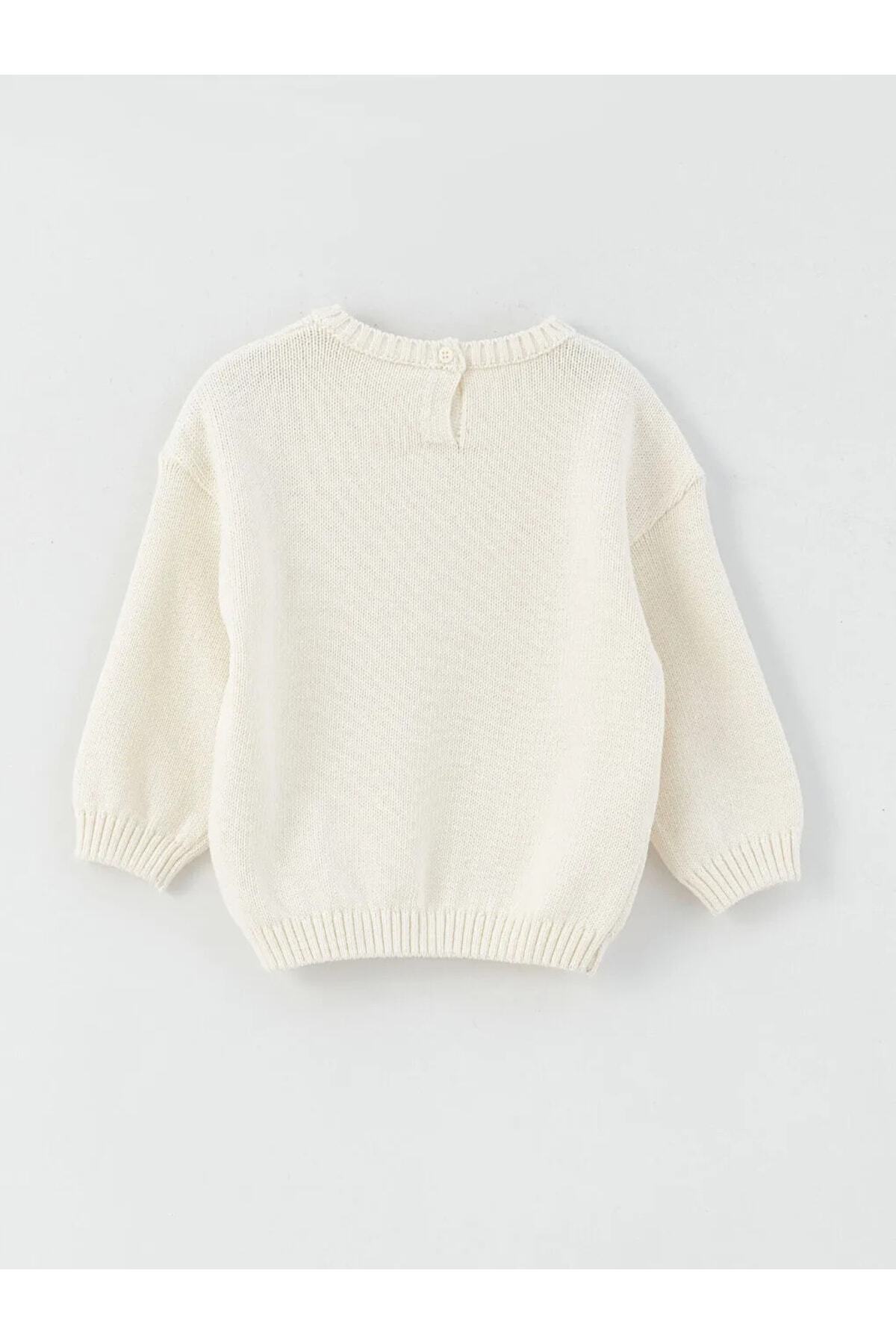 LC Waikiki-Lcw Baby Sweter z dzianiny z długim rękawem i nadrukiem dla dziewczynki 2