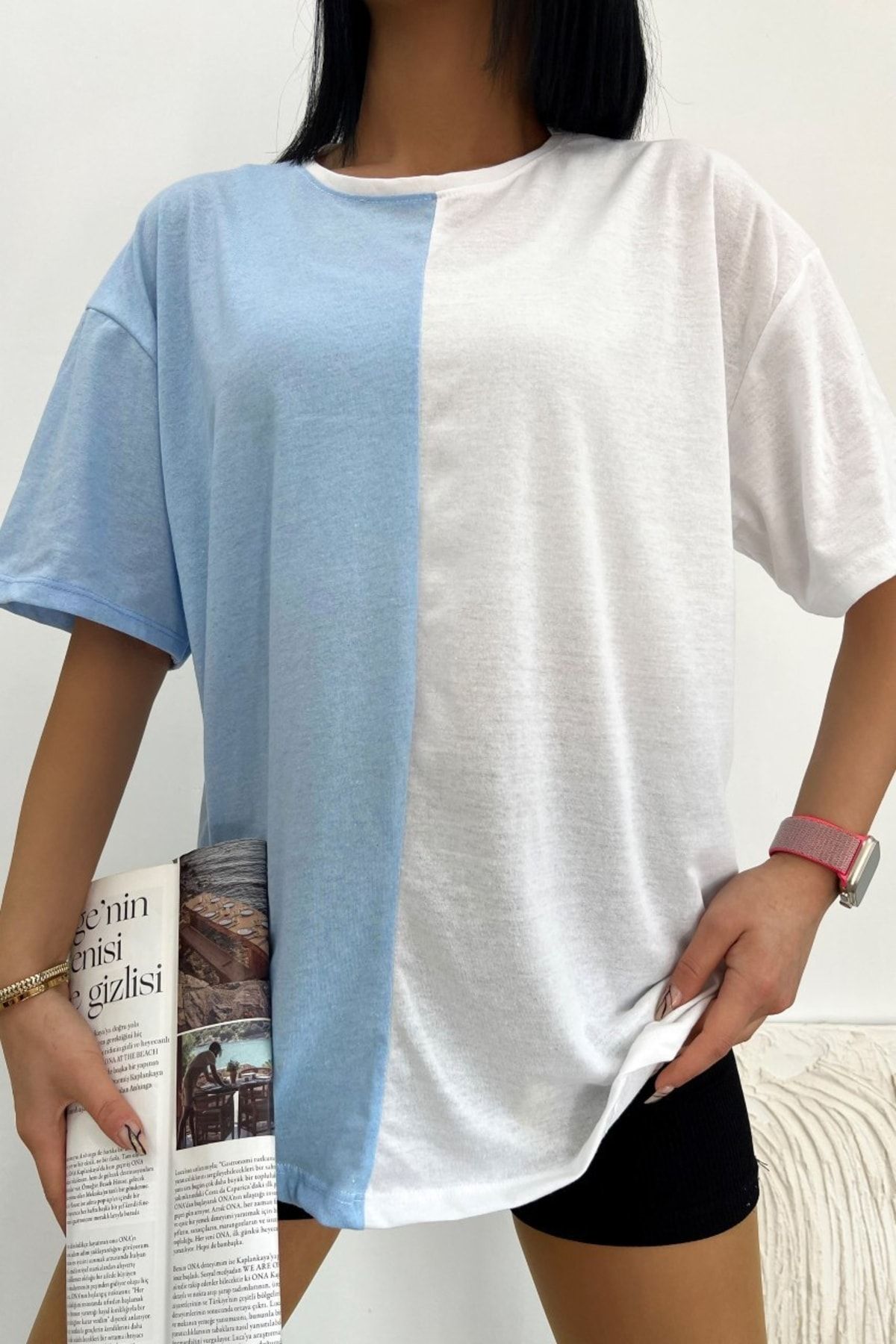 Donna Tocca Cift Renk T shirt Fiyat Yorumlar Trendyol