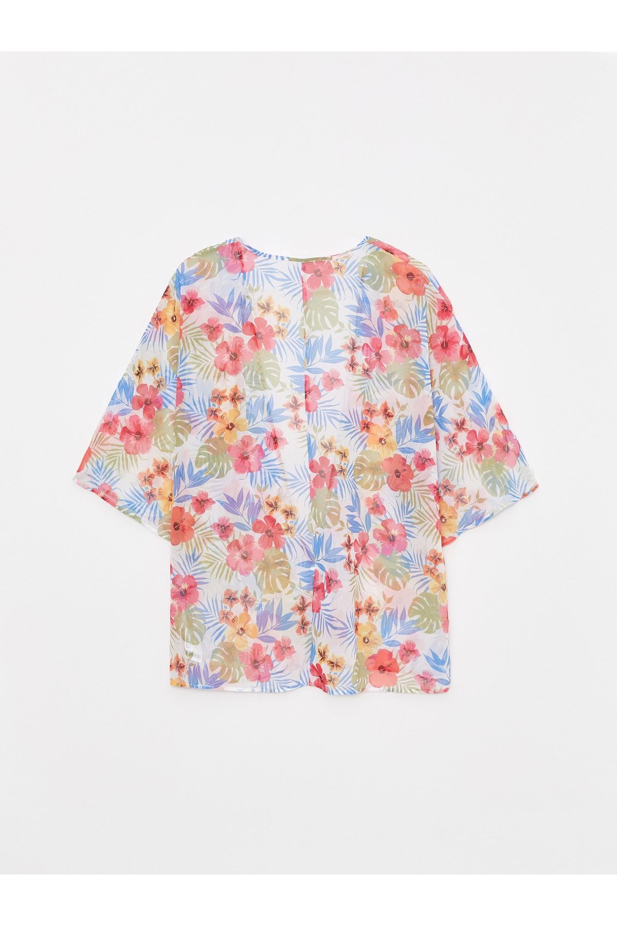 Şal Yaka Desenli Kadın Kimono