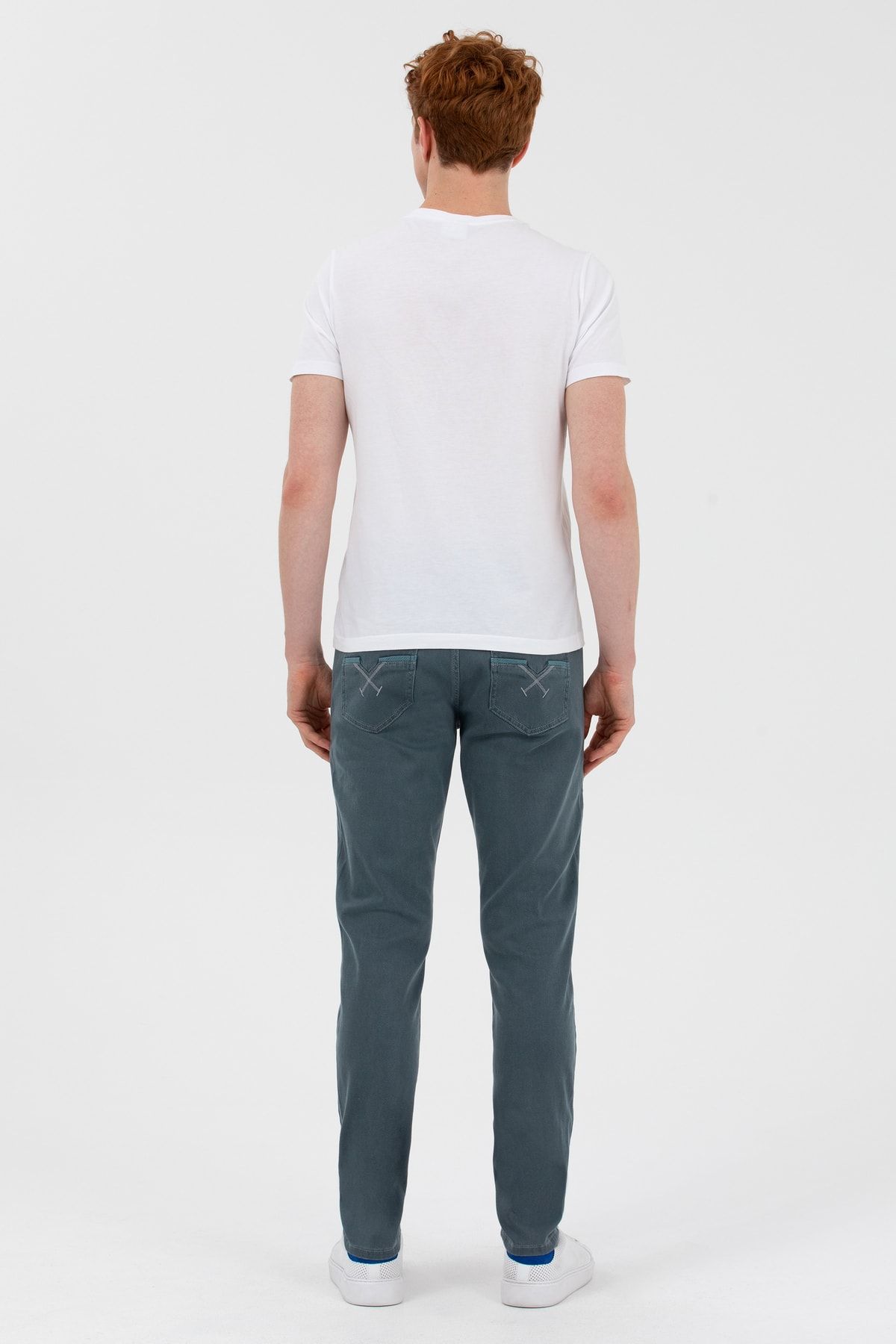 شلوار جین سبز مردانه پایه. اسلیم فیت اسپرت پولو 1610372 Rany 090 Mint U.S. Polo Assn.