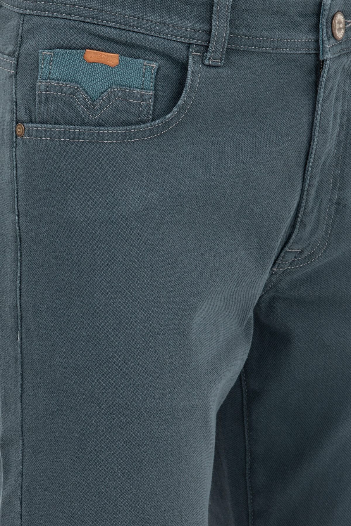 شلوار جین سبز مردانه پایه. اسلیم فیت اسپرت پولو 1610372 Rany 090 Mint U.S. Polo Assn.