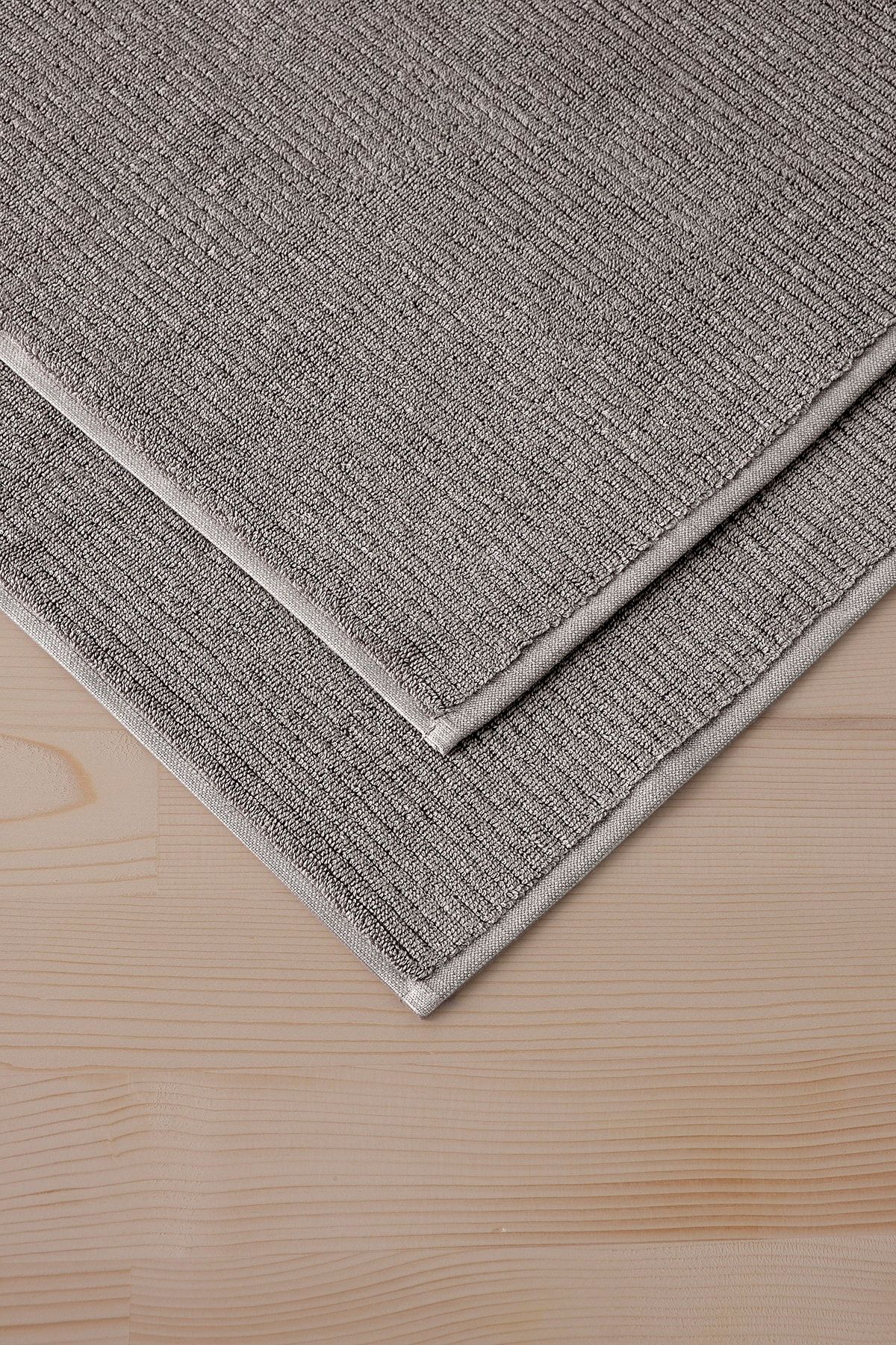 پادری حمام خاکستری Pana Bathmat 404 روند جدید ، 50x75cm. 2AD. مجموعه نقشه حوله پریمیوم COTTONMANIA