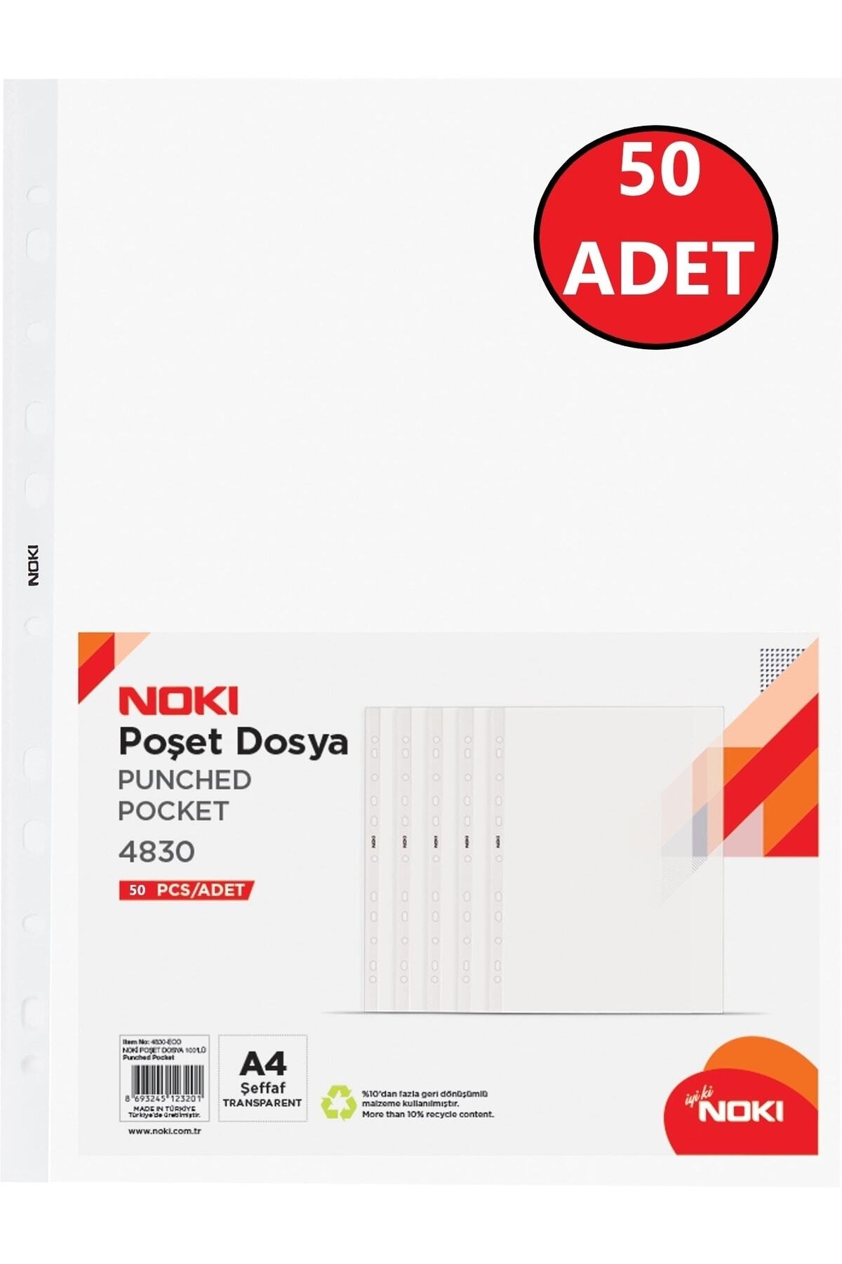 Noki A4 Eco Poşet Dosya 50'li