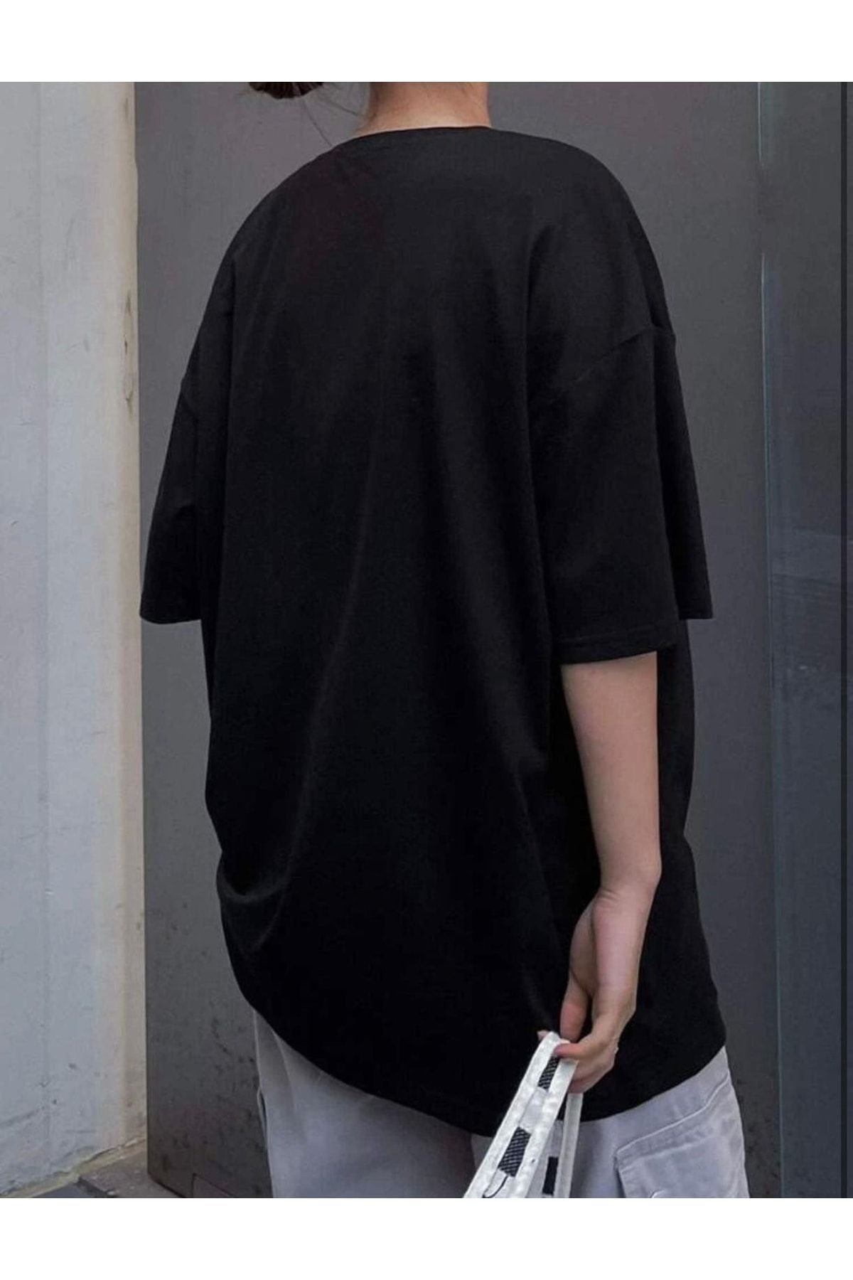 AFROGİYİM-Women's Fashion And Classic Printed Oversize T-shirt 4