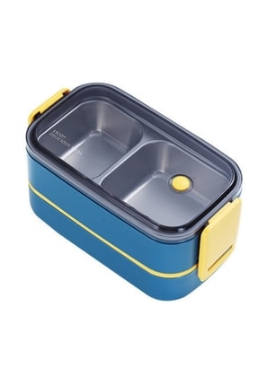 Vagonlife 1400ml Lunchbox Yeni Koleksiyon Iki Katlı 2 Bölmeli Çelik Sefer Tas...