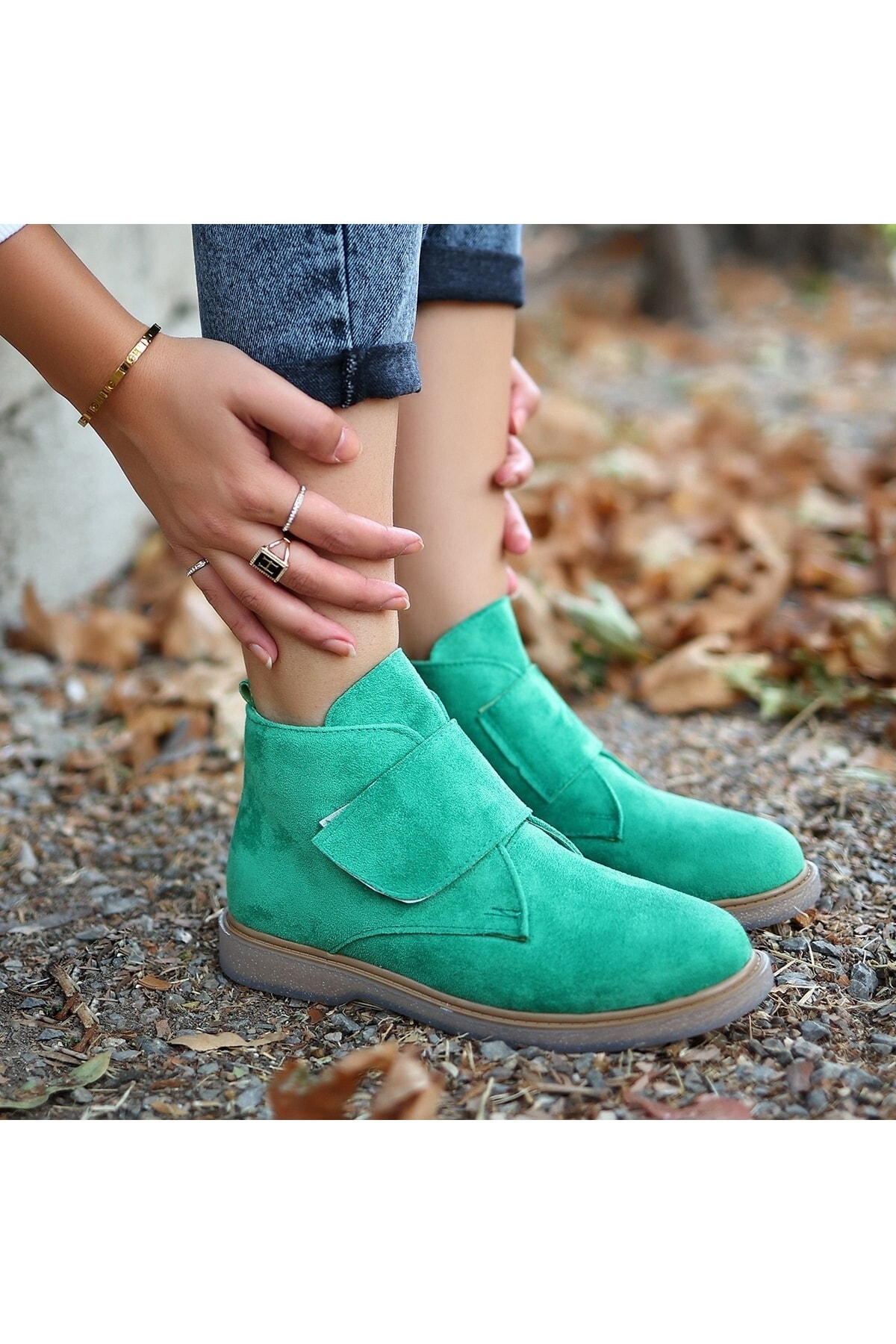 Zeon Yeşil Süet Bot