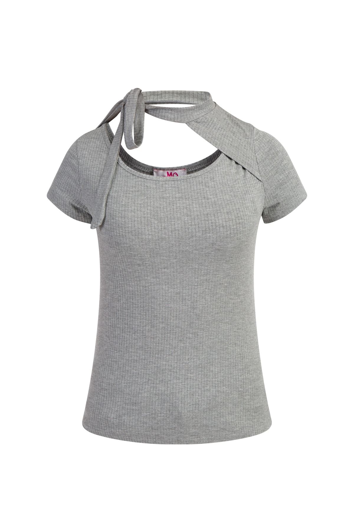 myMo T-Shirt Grau Slim Fit