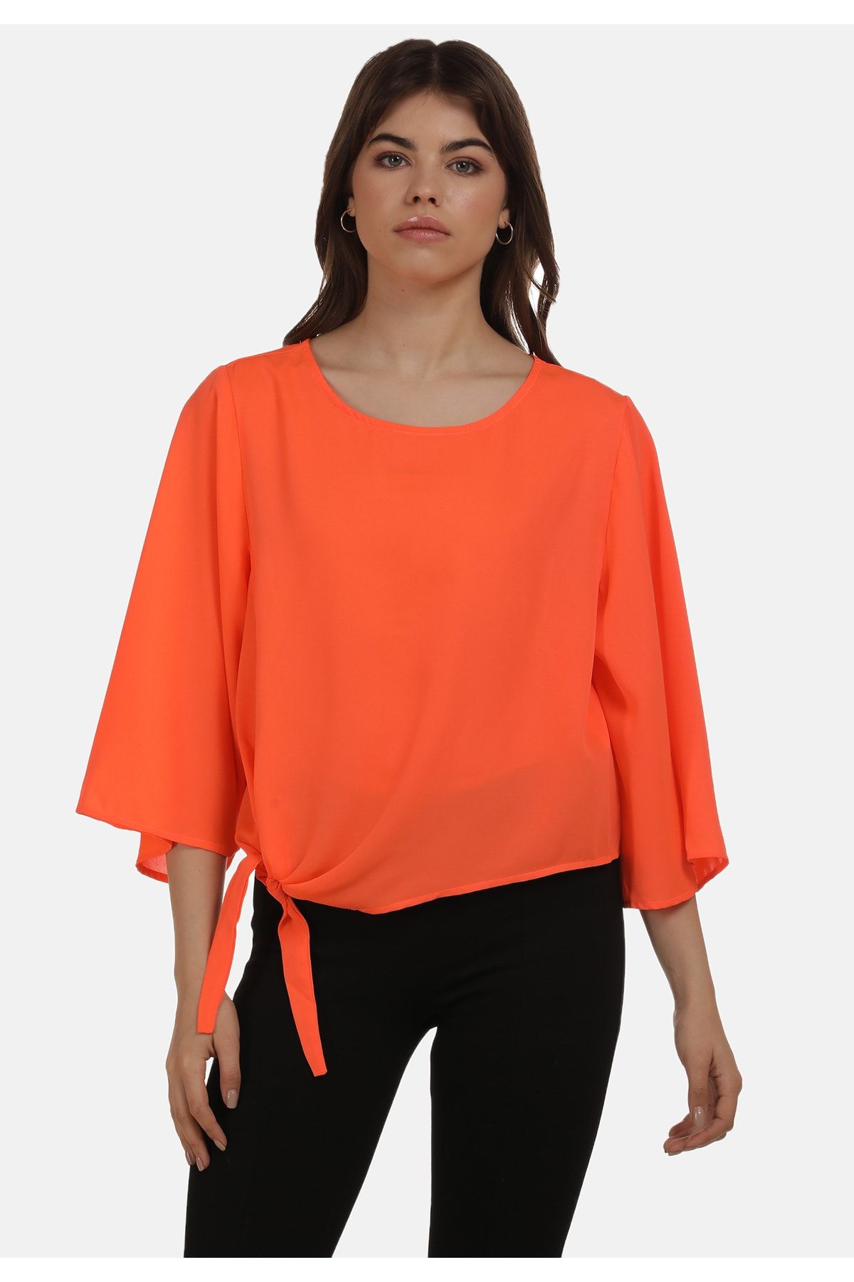 myMo Bluse Orange Regular Fit Fast ausverkauft QV7853