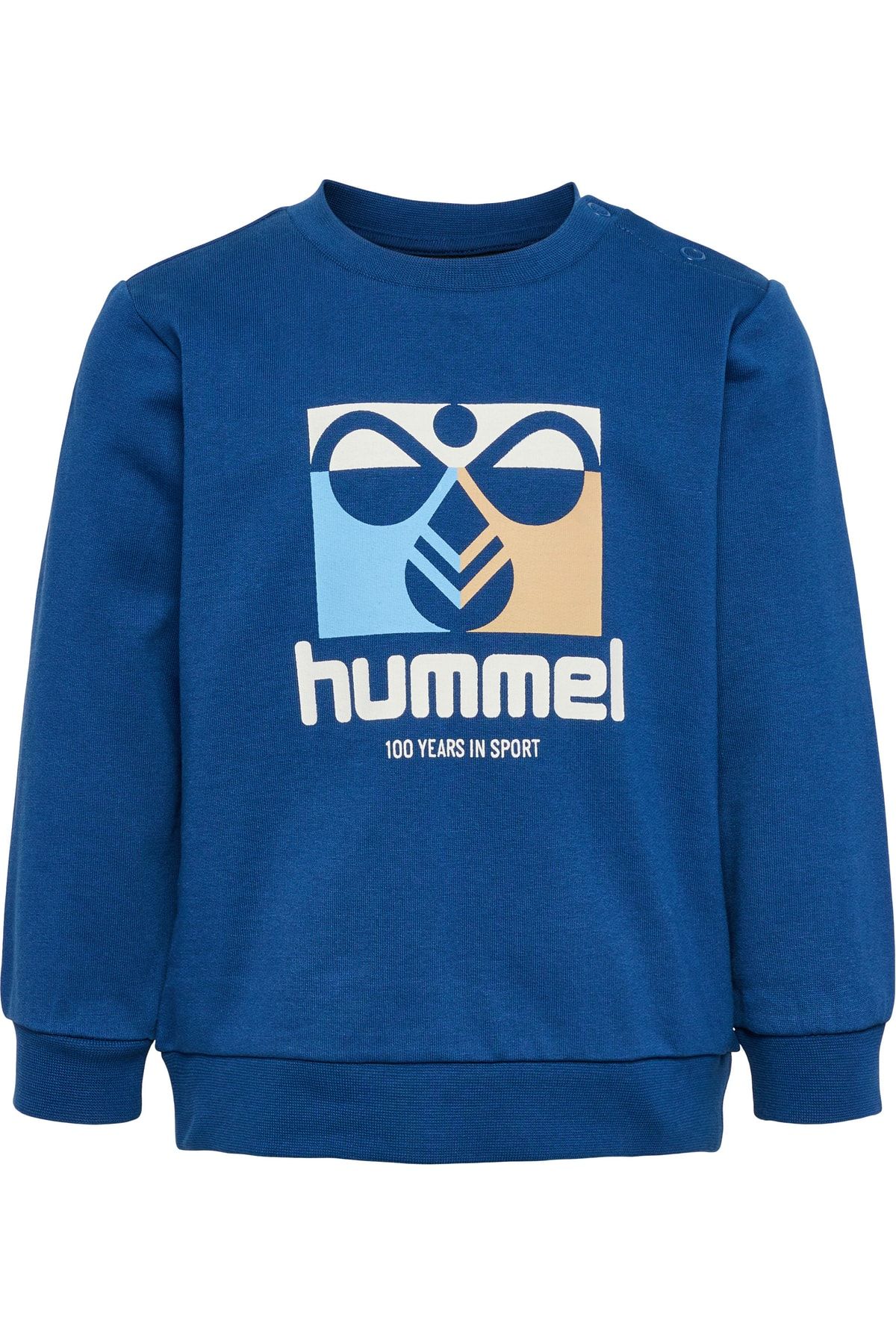 HUMMEL Sweatshirt Blau Regular Fit