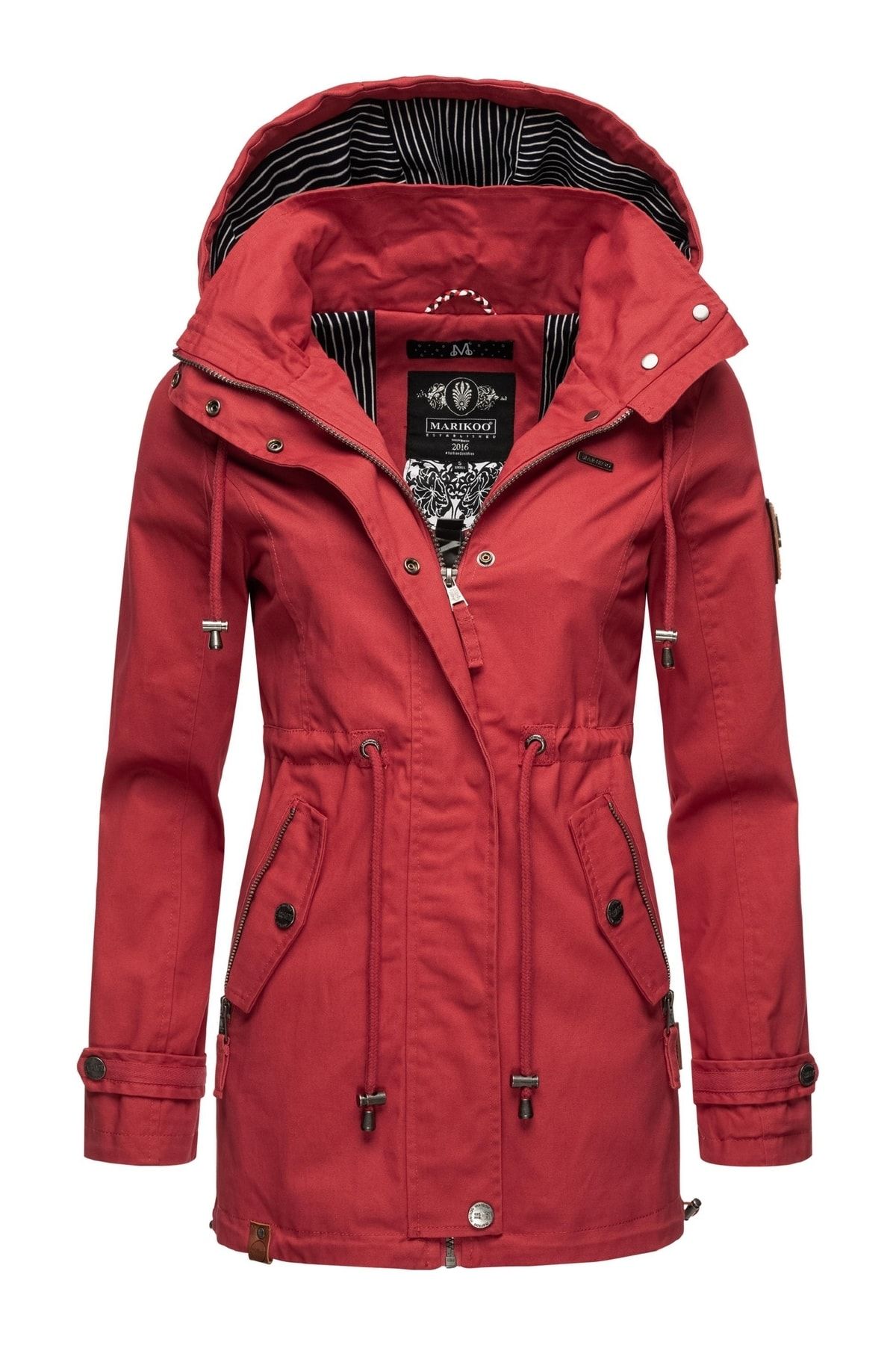 Marikoo Winterjacke Rot Parka