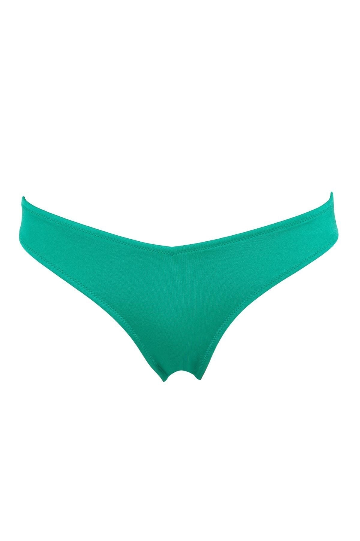 DeFacto Bikini-Hose Grün Unifarben Fast ausverkauft