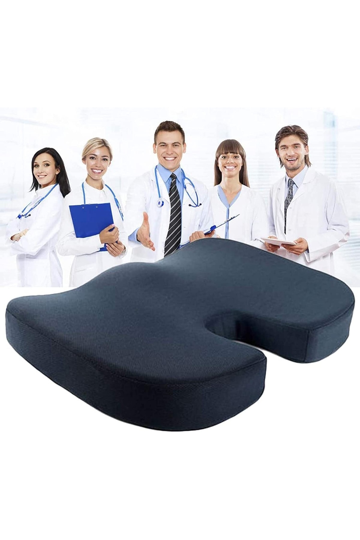 Viscomina Oturma Minderi Ortopedik Sandalye Minderi Ofis Sandalyesi Minderi %100 Visco