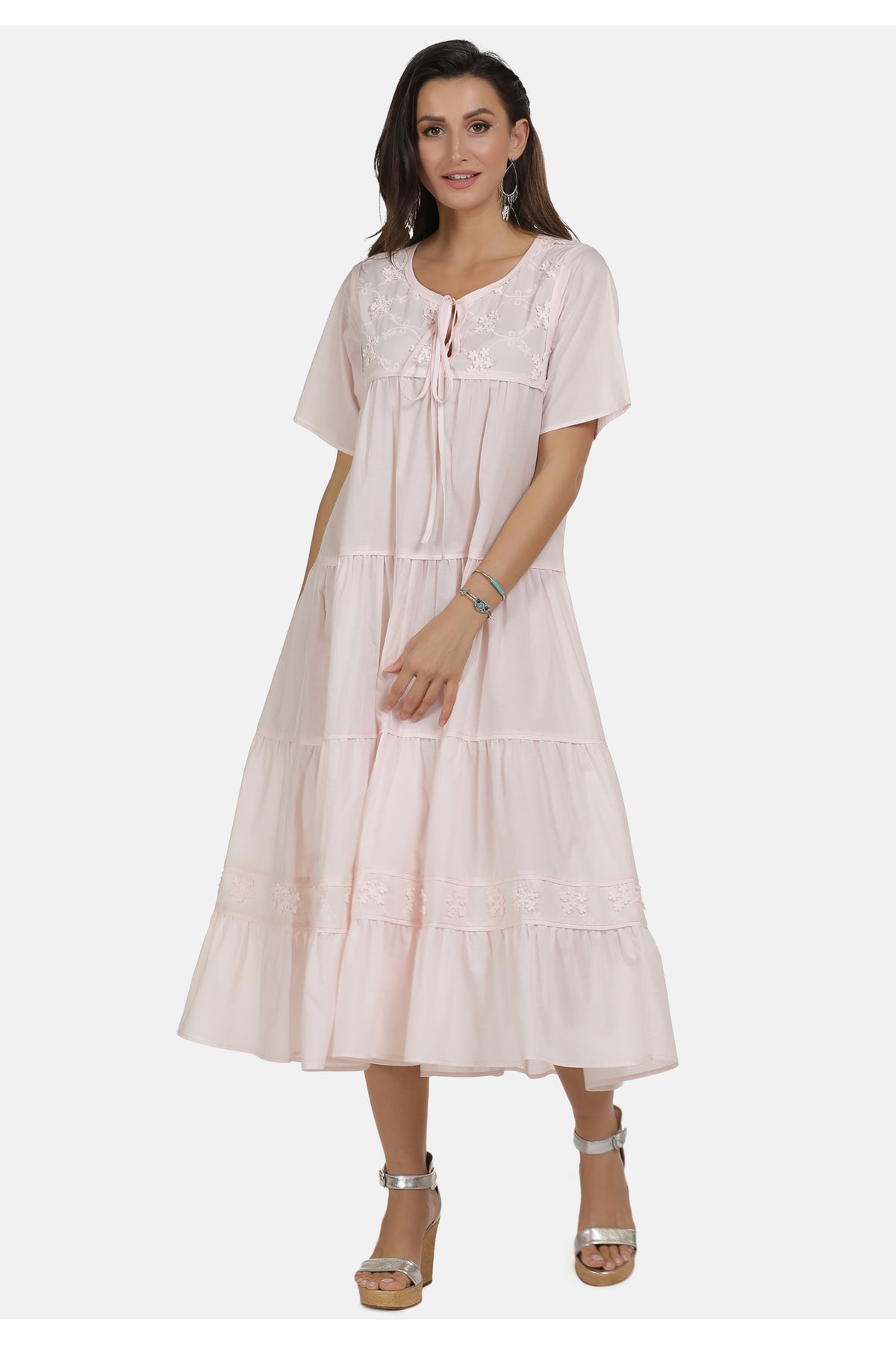 USHA Kleid Rosa Basic Fast ausverkauft