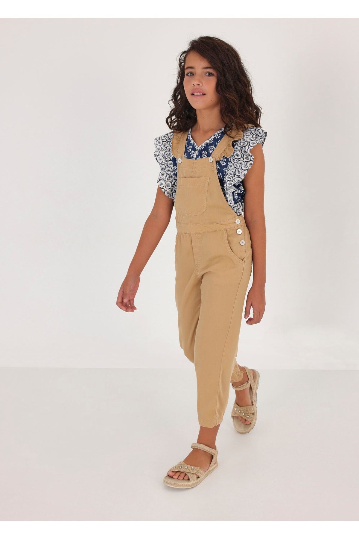 Beige overalls sale
