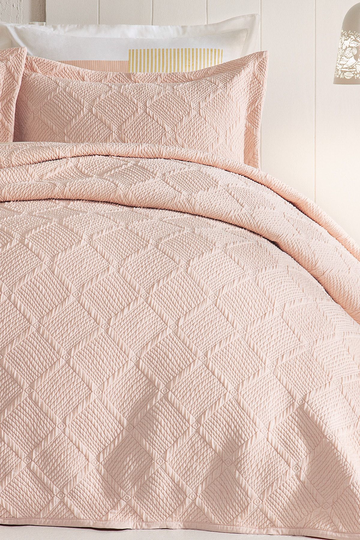 Puffy-Julian Single Bedspread Set - Blush 3