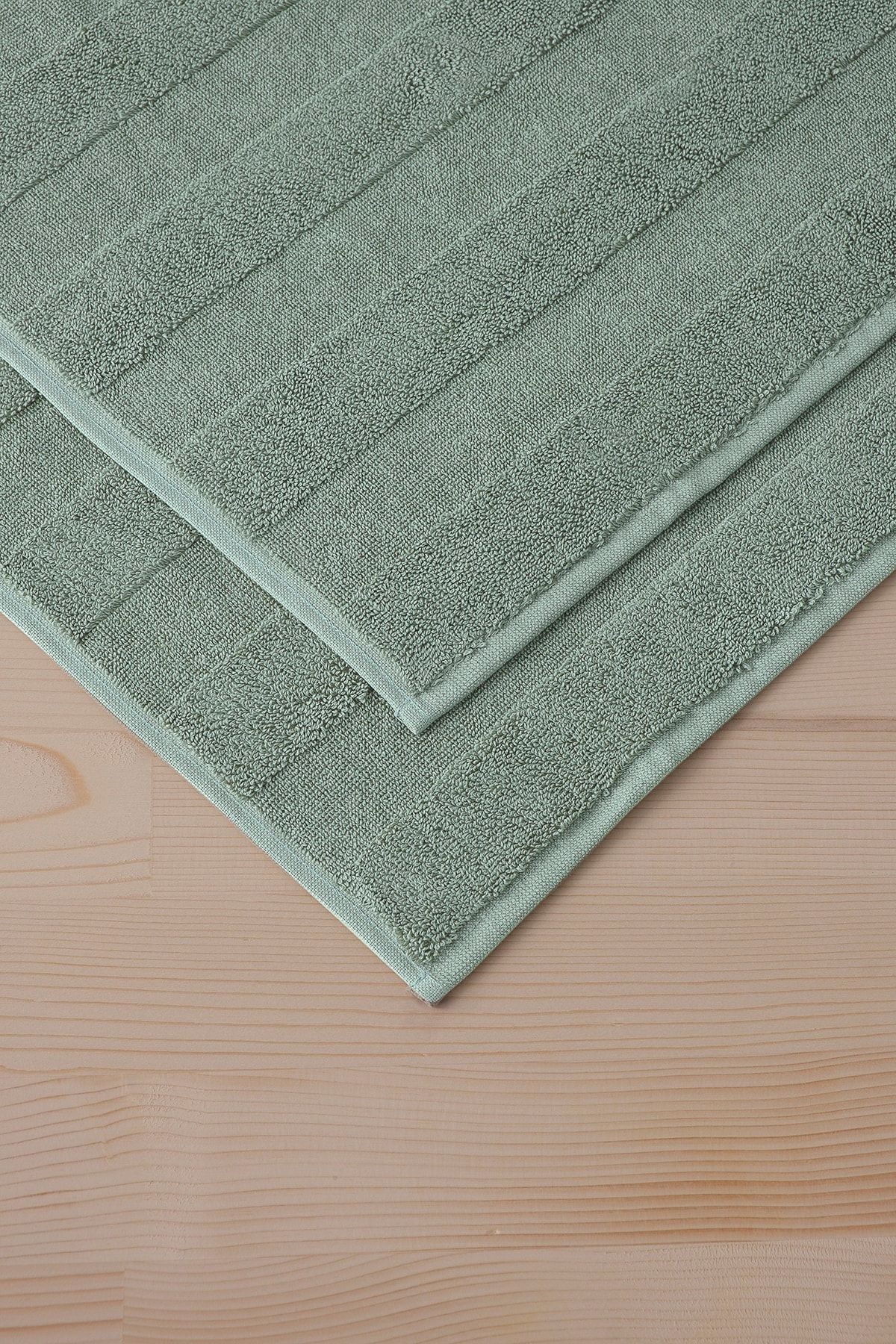پادری حمام سبز مونس Bathmat 303 روند جدید ، 50x75cm. 2AD. مجموعه نقشه حوله پریمیوم COTTONMANIA