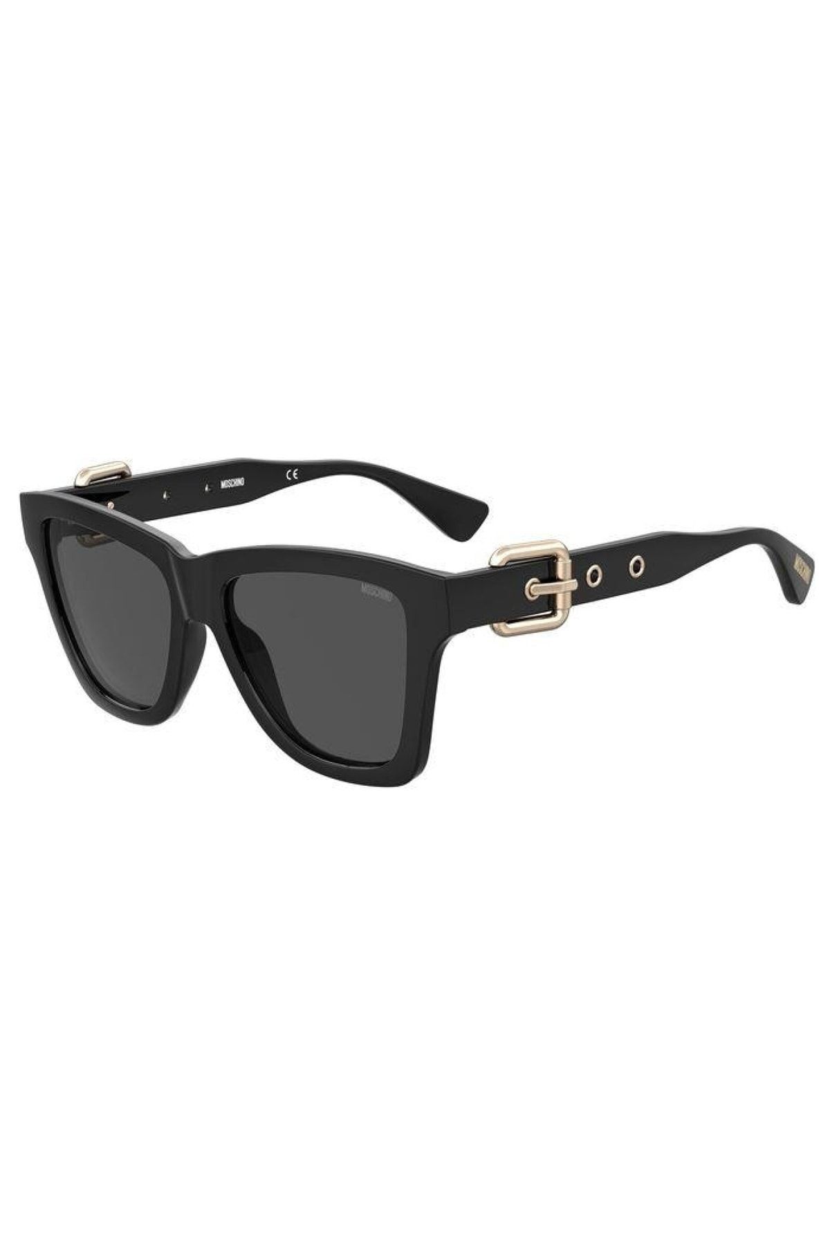 Moschino Sunglasses Gray Geometric Trendyol