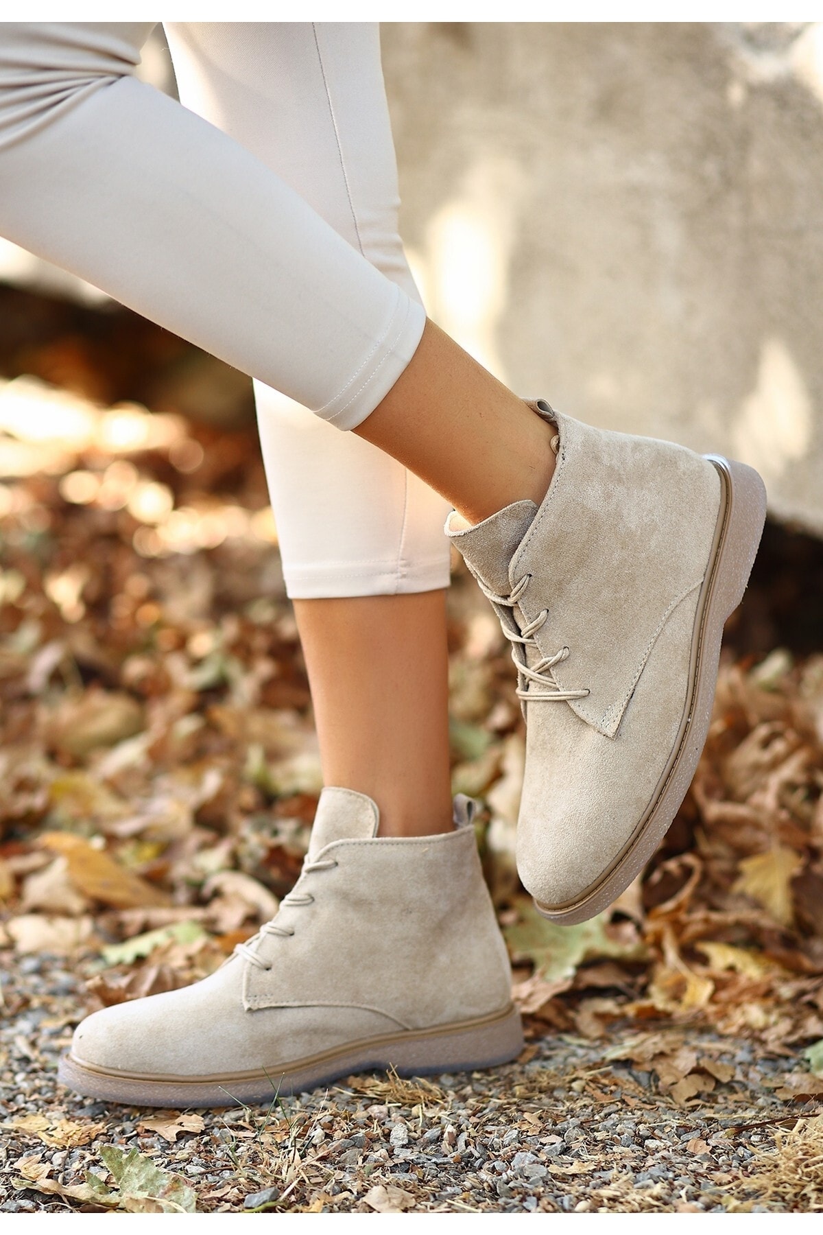 Kean Bej Süet Bağcıklı Bot