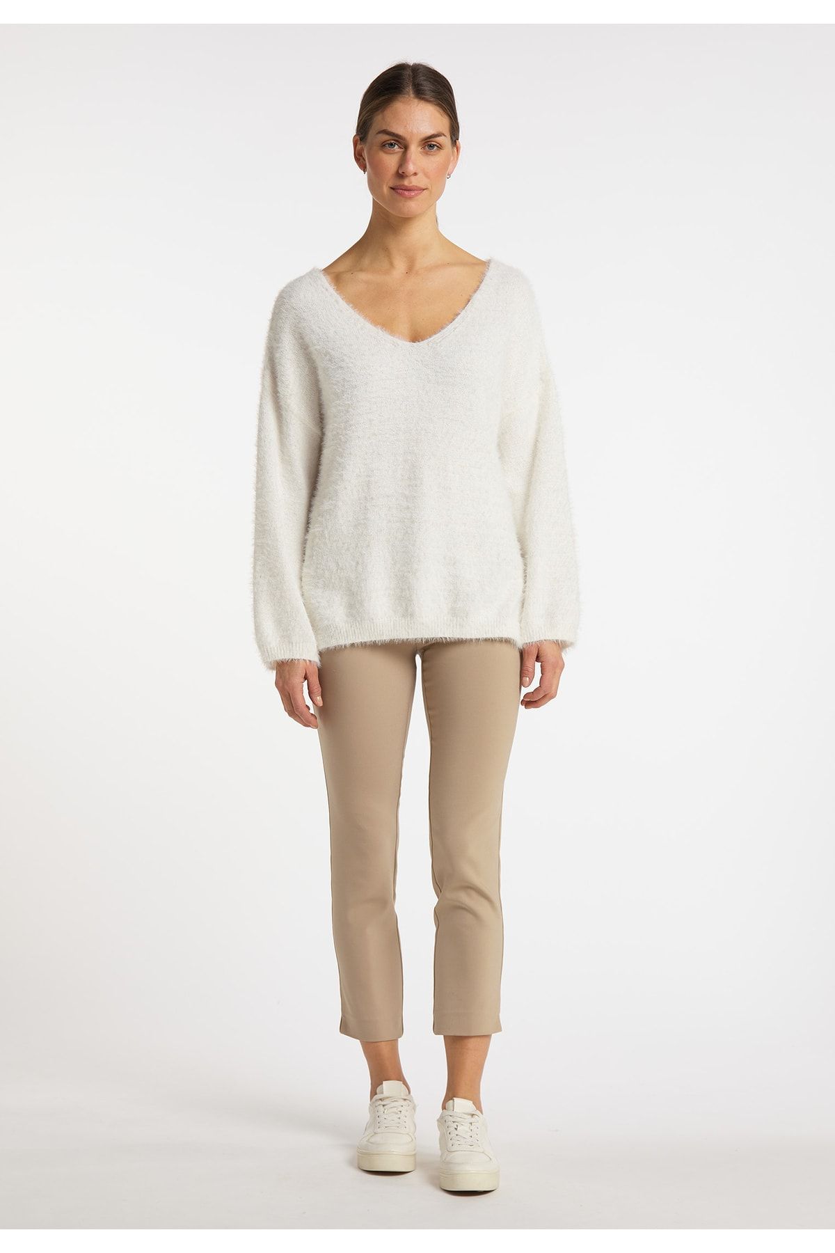 USHA Pullover Weiß Regular Fit