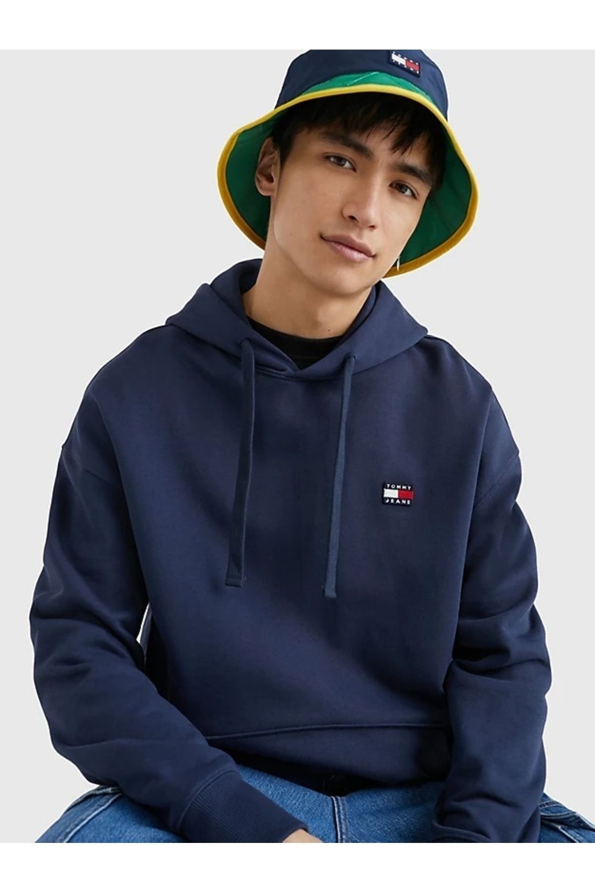 Tommy badge polar fleece hoodie outlet