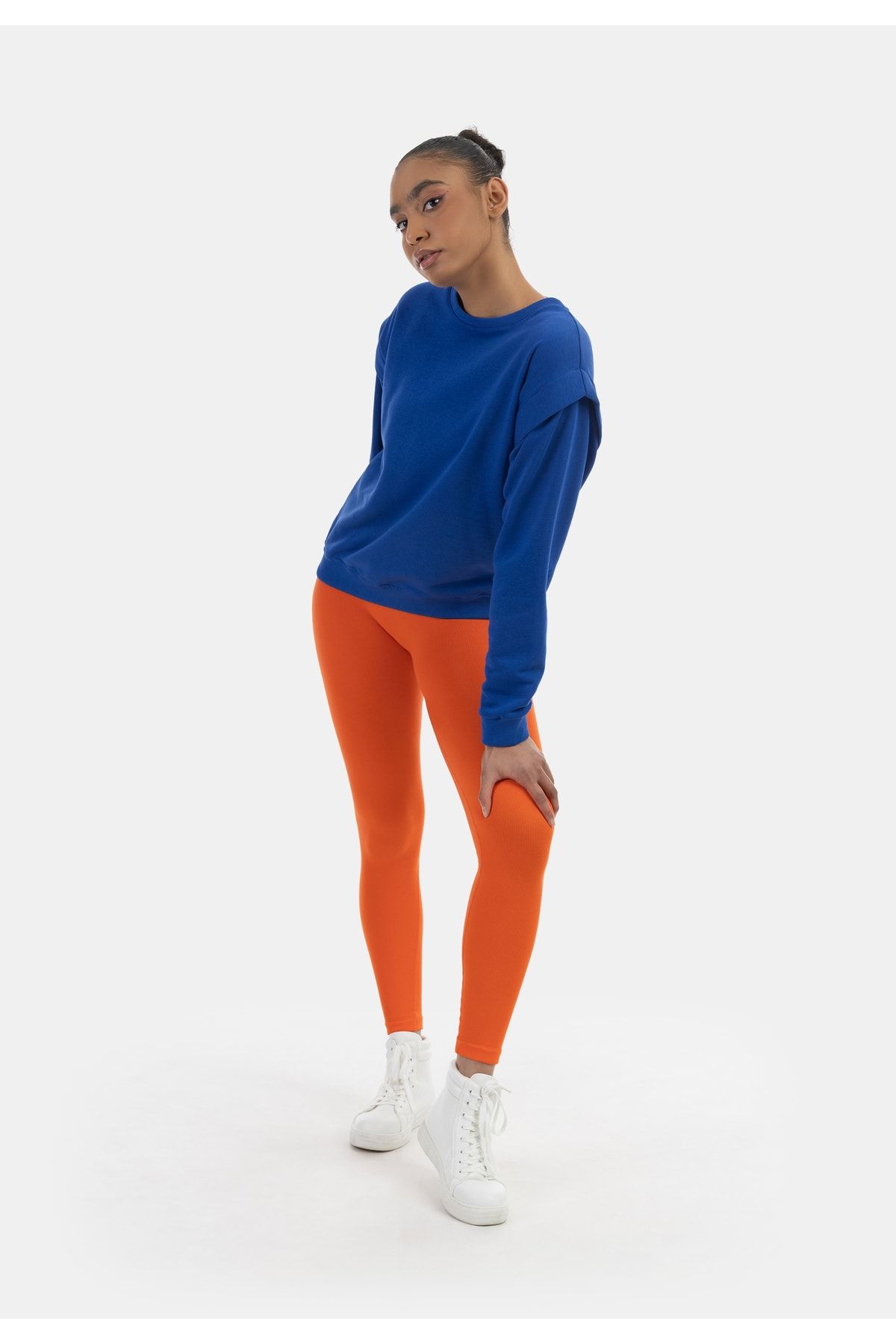 myMo Sweatshirt Blau Relaxed Fit