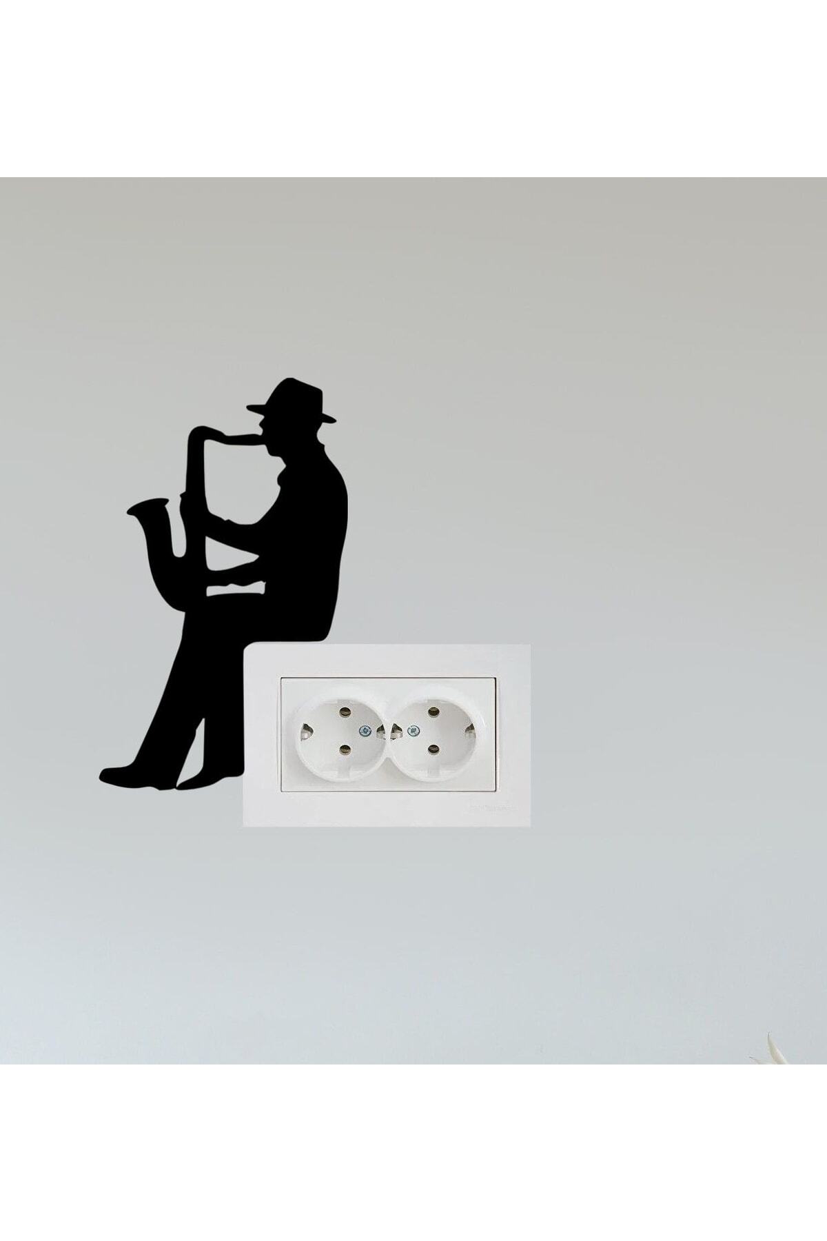 Socket-switch Top Jazz Man Wall Decoration Wooden Mdf