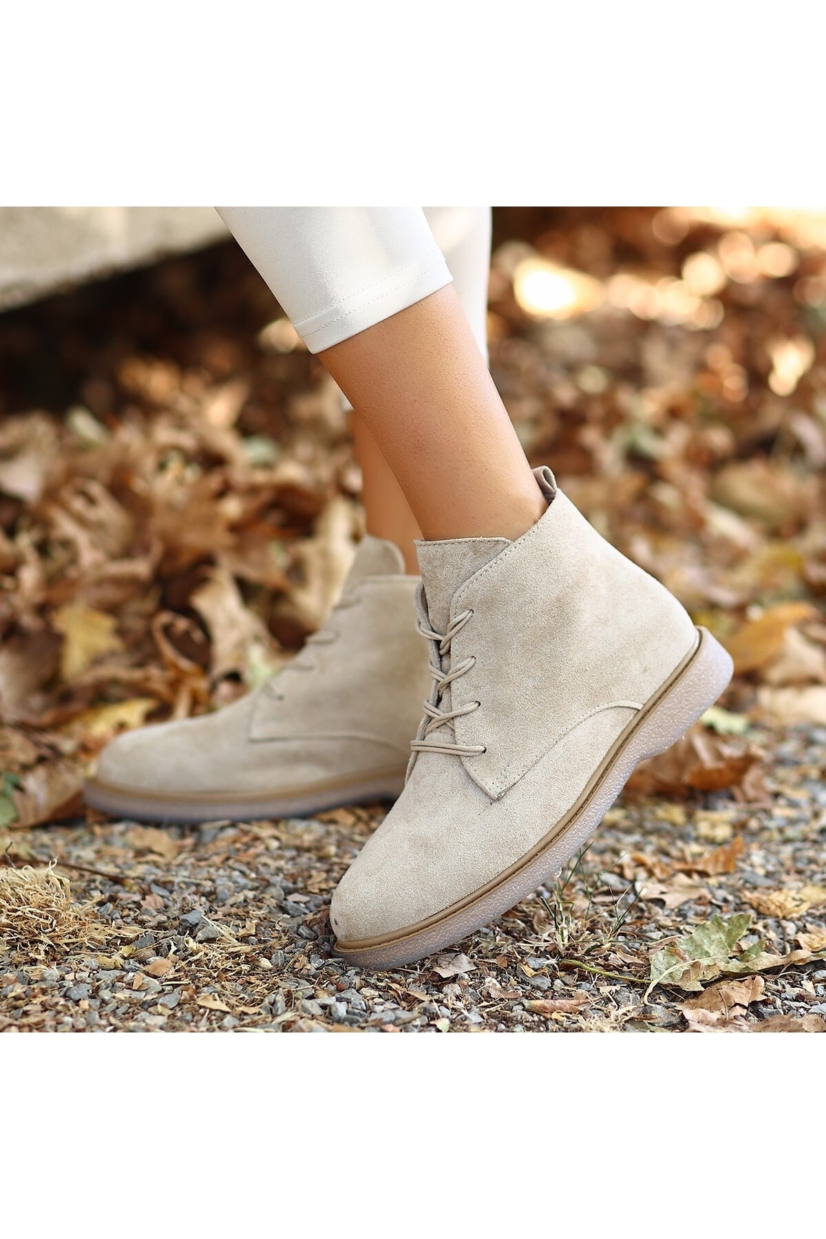 Kean Bej Süet Bağcıklı Bot