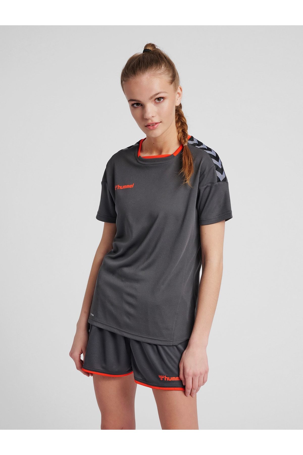 HUMMEL Sweatshirt Grau Regular Fit