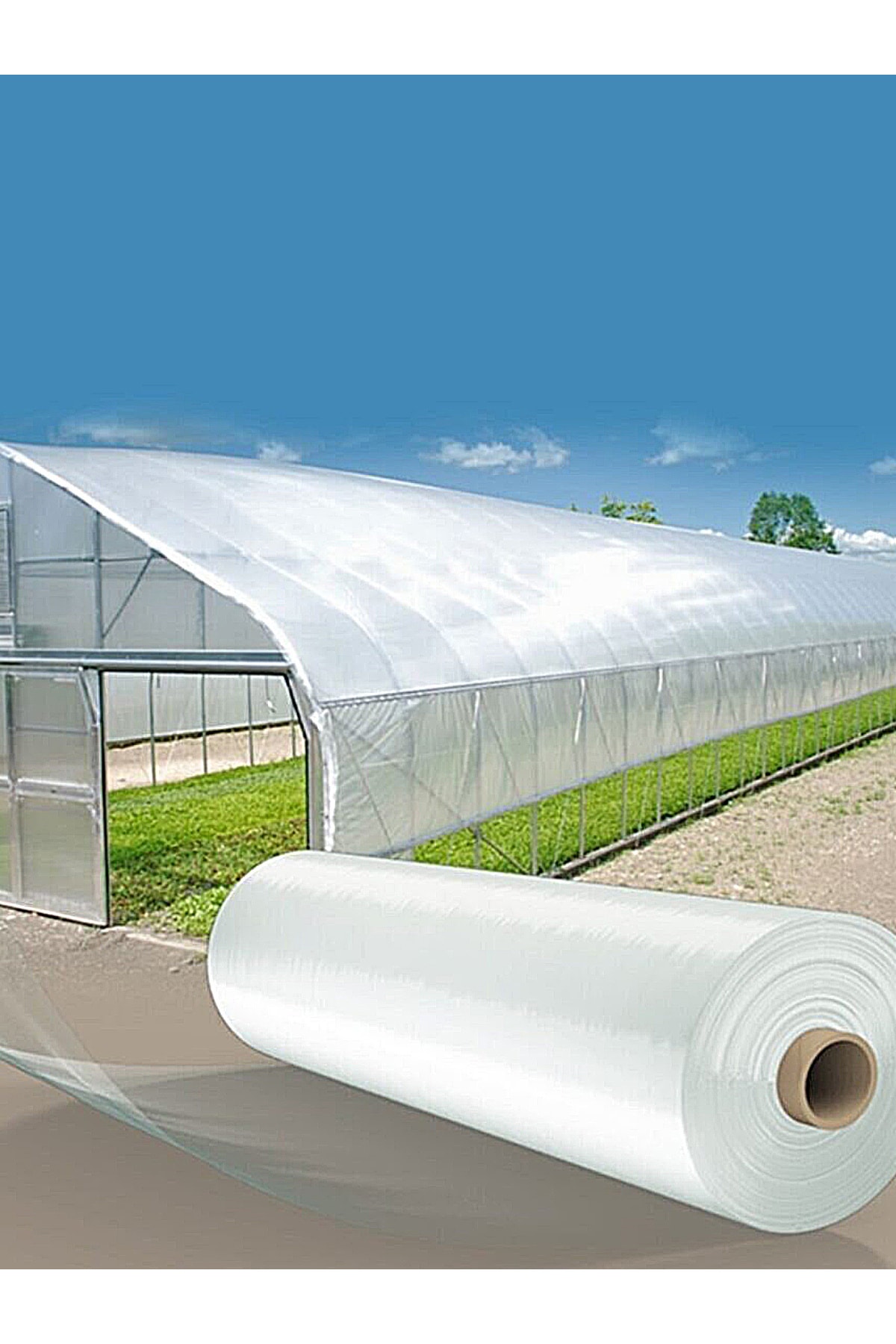 2x3 Metre 140 Mikron Uv + Eva Katkılı Sera Naylonu Sera Örtüsü 1. Kalite Bıranda Şeffaf Branda 2