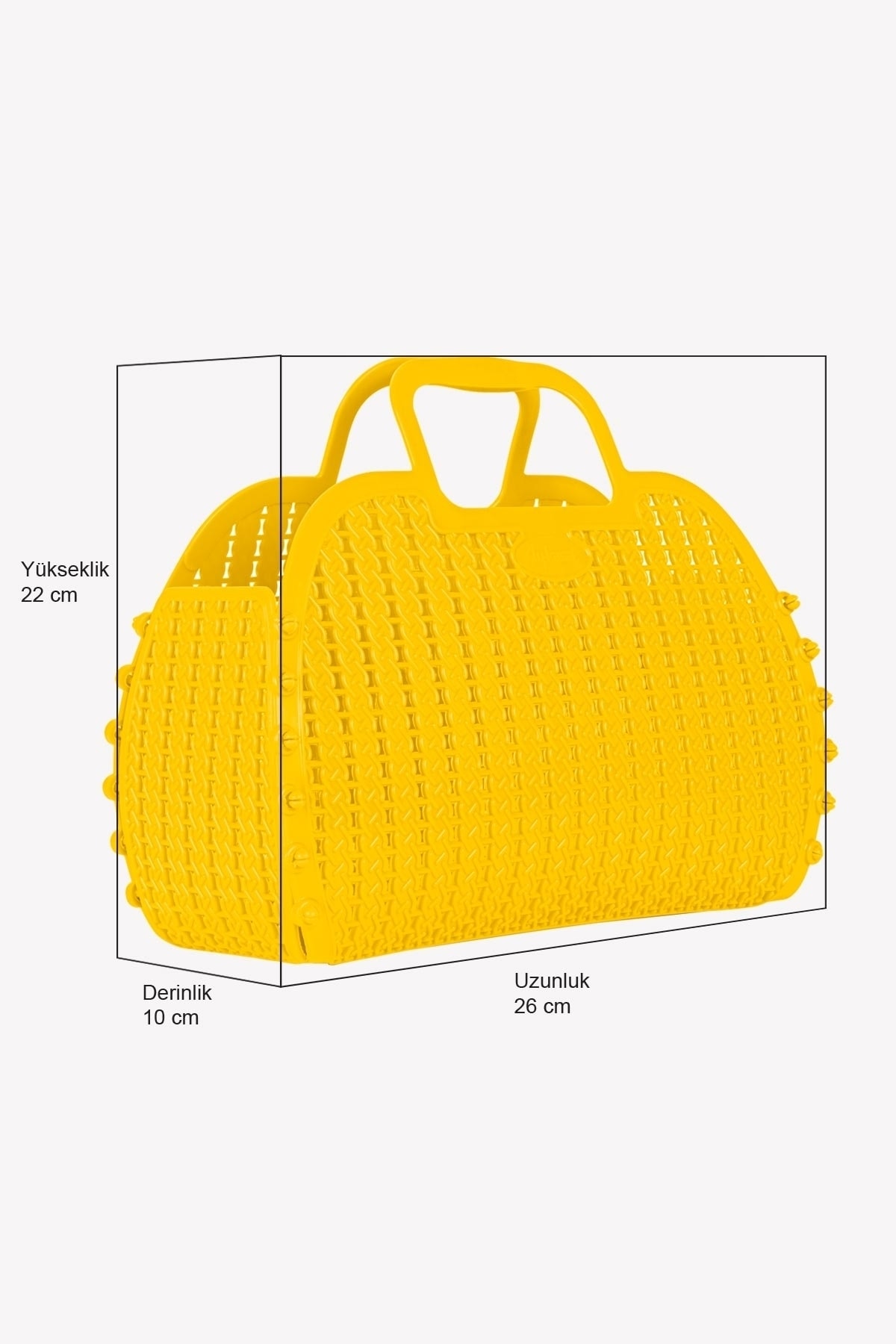 Aykasa 221026 Yellow Katlanabilir Plaj Çantası görsel 4